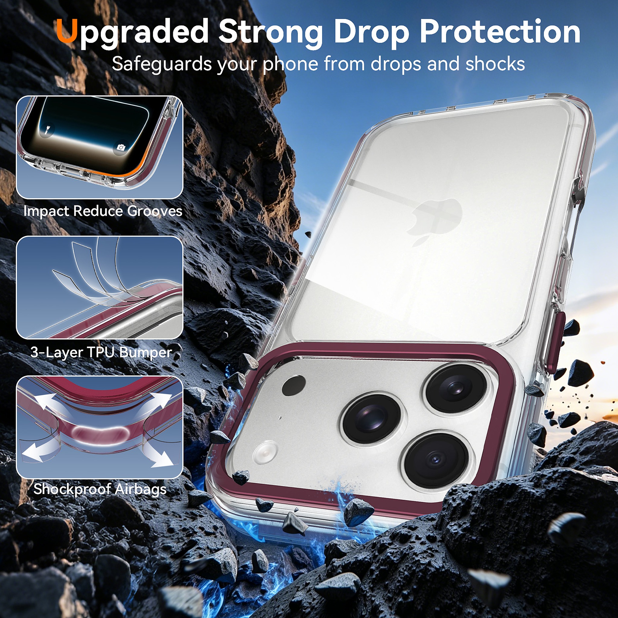 SendaFit Iridescent Two-Tone Case for iPhone 17 Pro & 18 Pro detail 8
