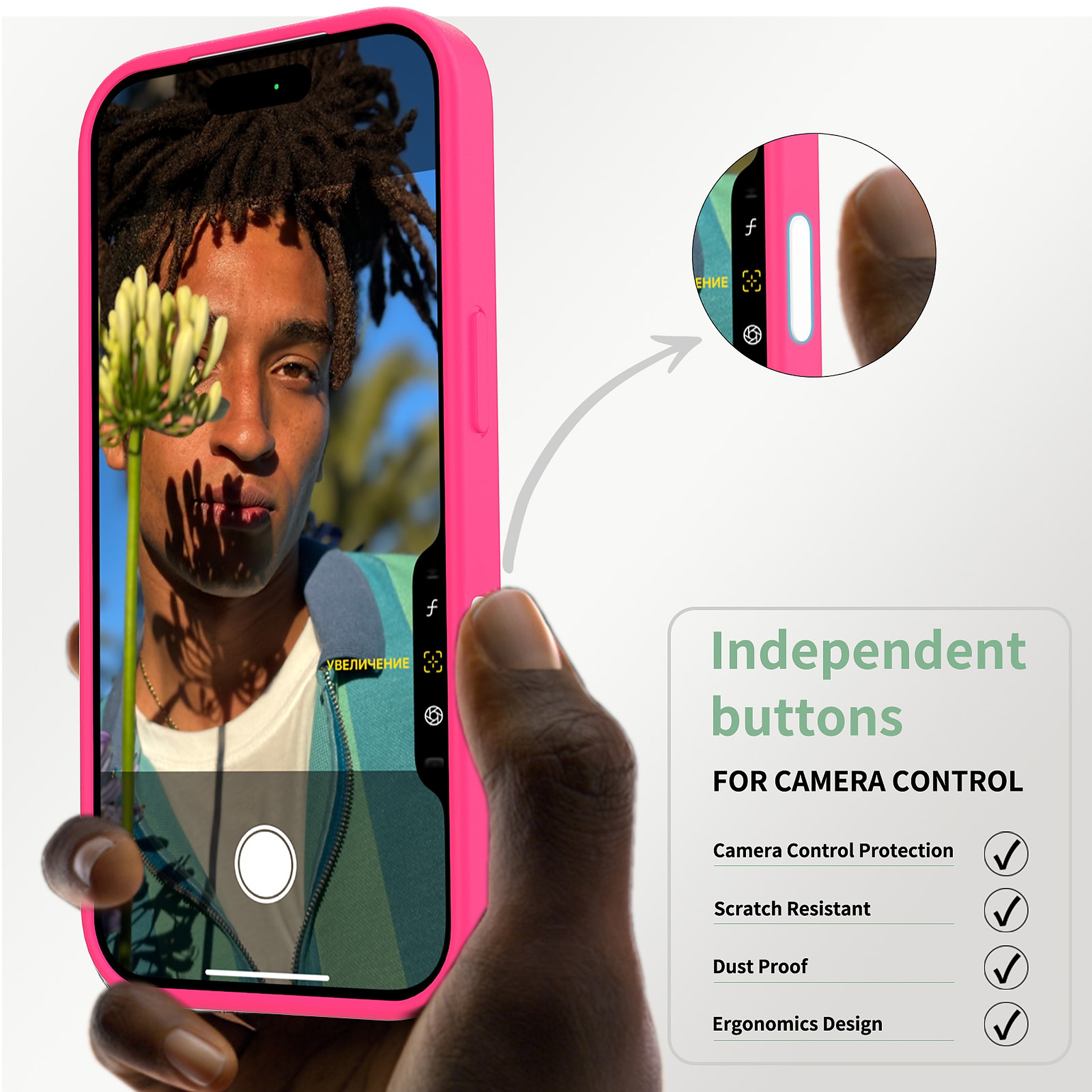 SendaFit Clear Camera-Button Case for iPhone 17 Pro & 18 Pro detail 13