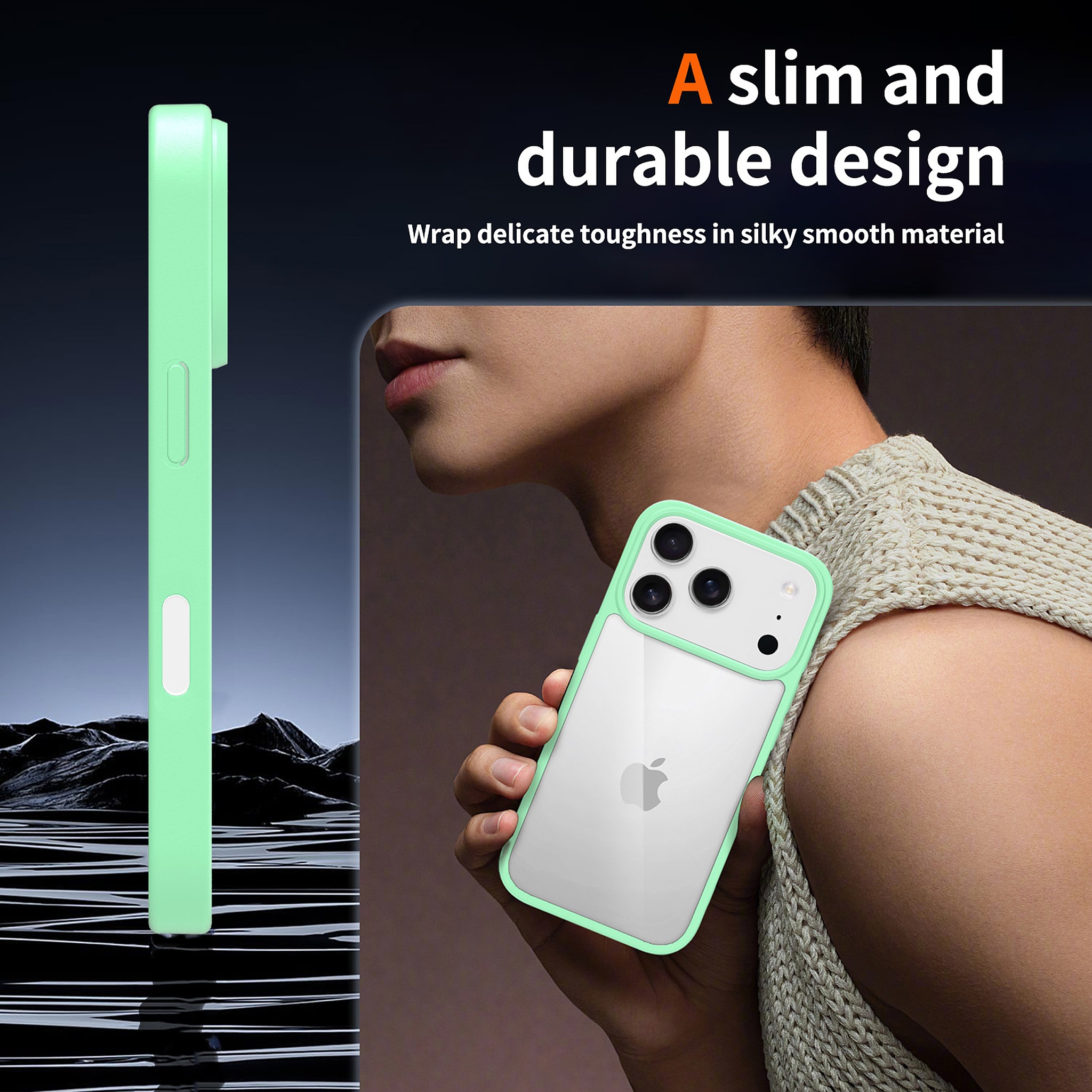 SendaFit Clear Camera-Button Case for iPhone 17 Pro & 18 Pro detail 17