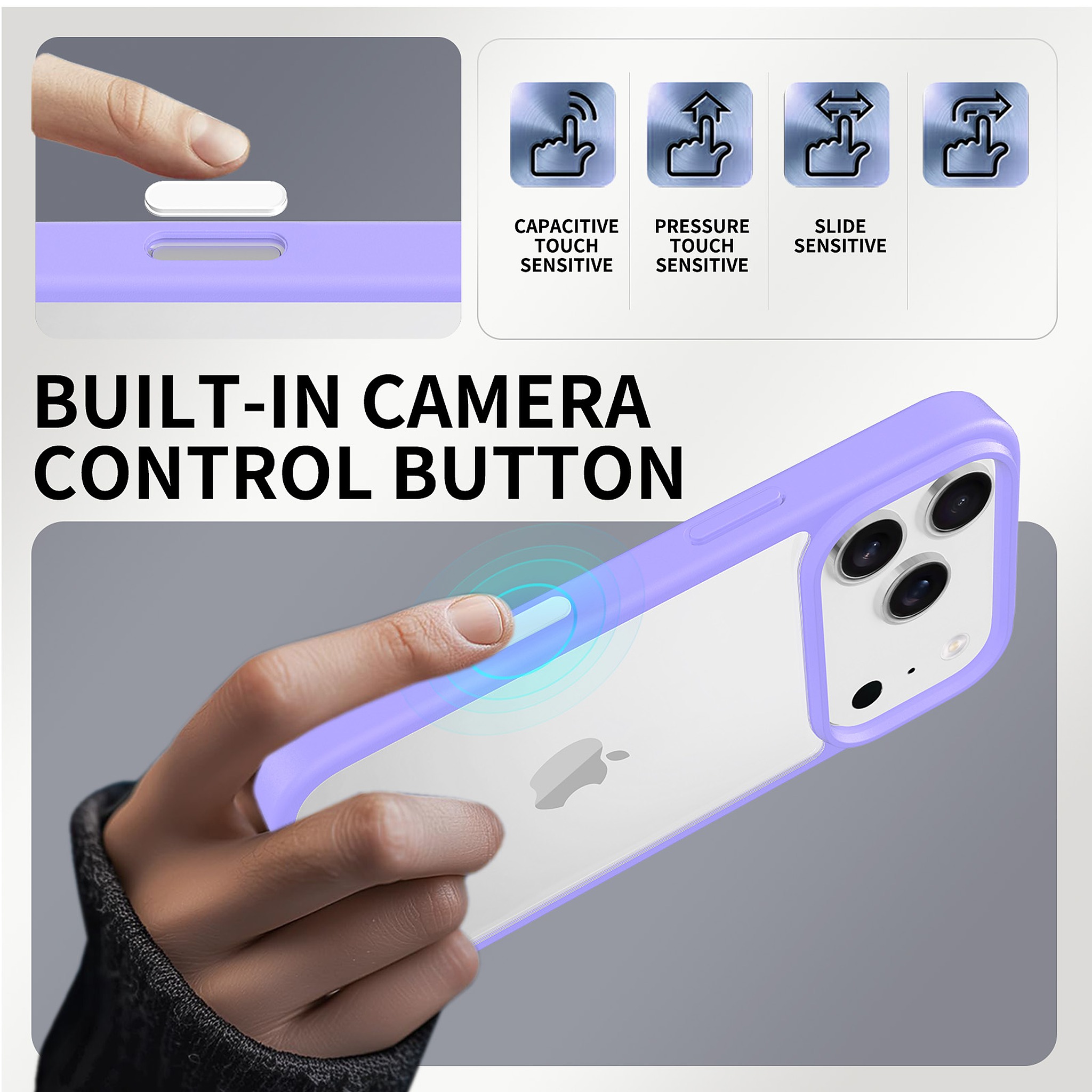 SendaFit Clear Camera-Button Case for iPhone 17 Pro & 18 Pro detail 25