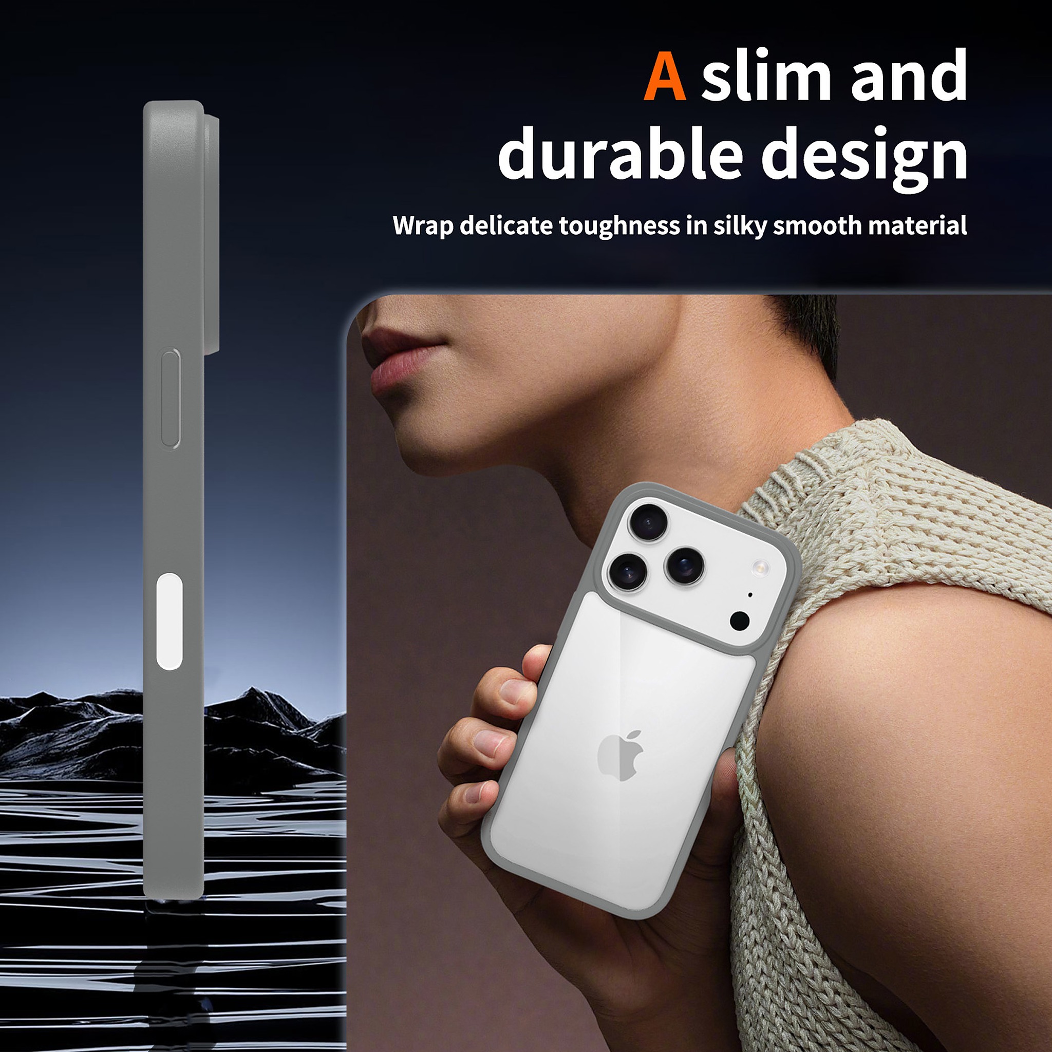 SendaFit Clear Camera-Button Case for iPhone 17 Pro & 18 Pro detail 36