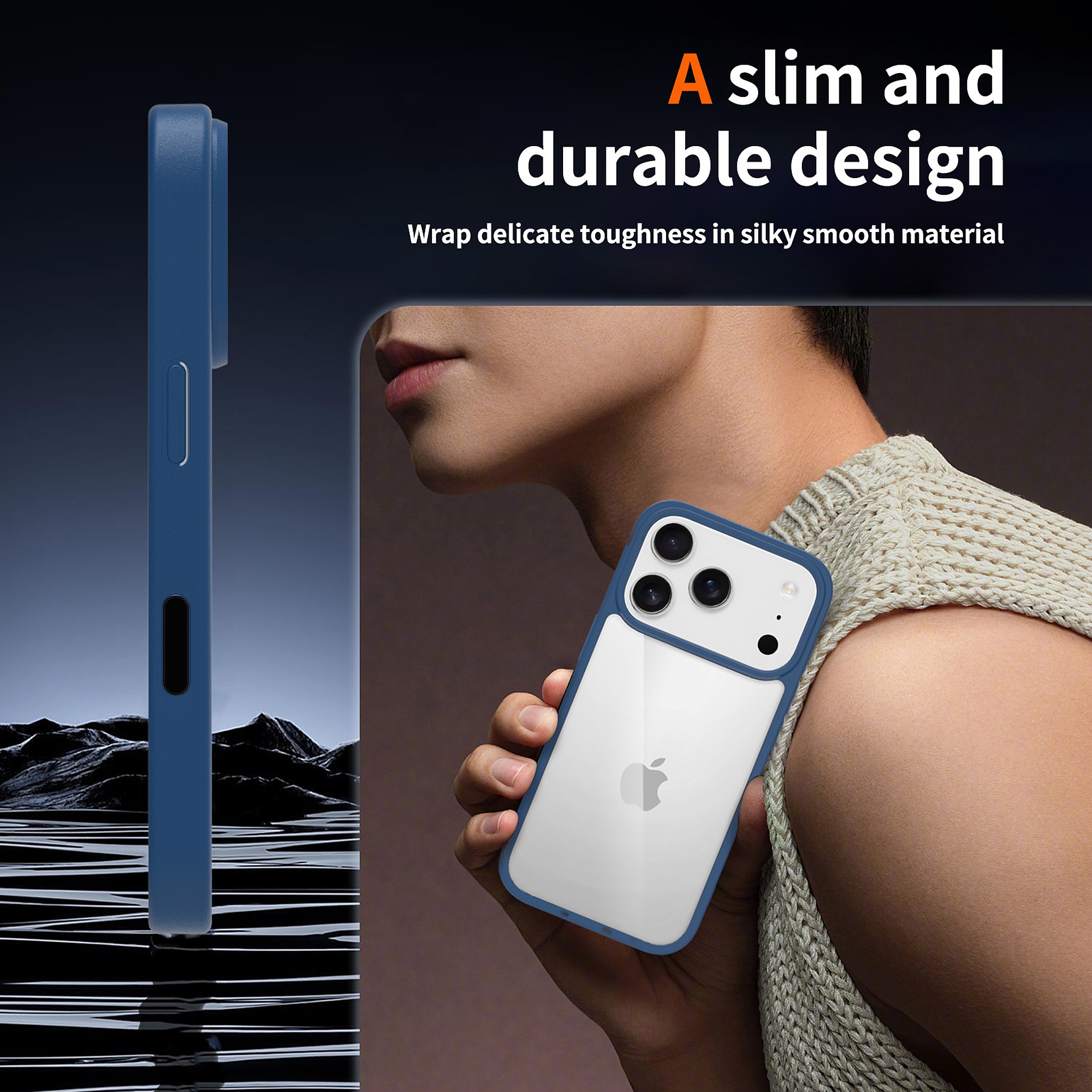 SendaFit Clear Camera-Button Case for iPhone 17 Pro & 18 Pro detail 4