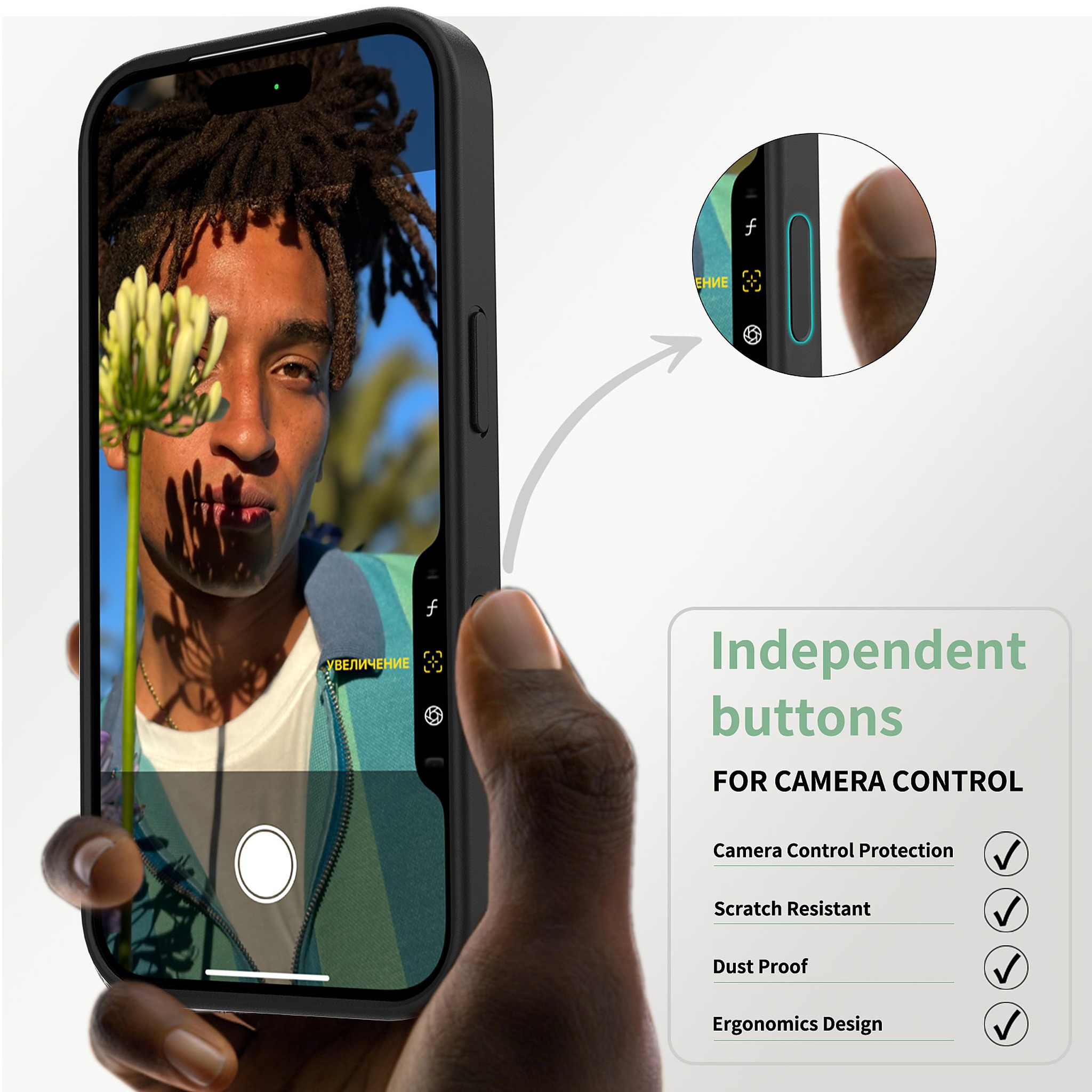 SendaFit Clear Camera-Button Case for iPhone 17 Pro & 18 Pro detail 40