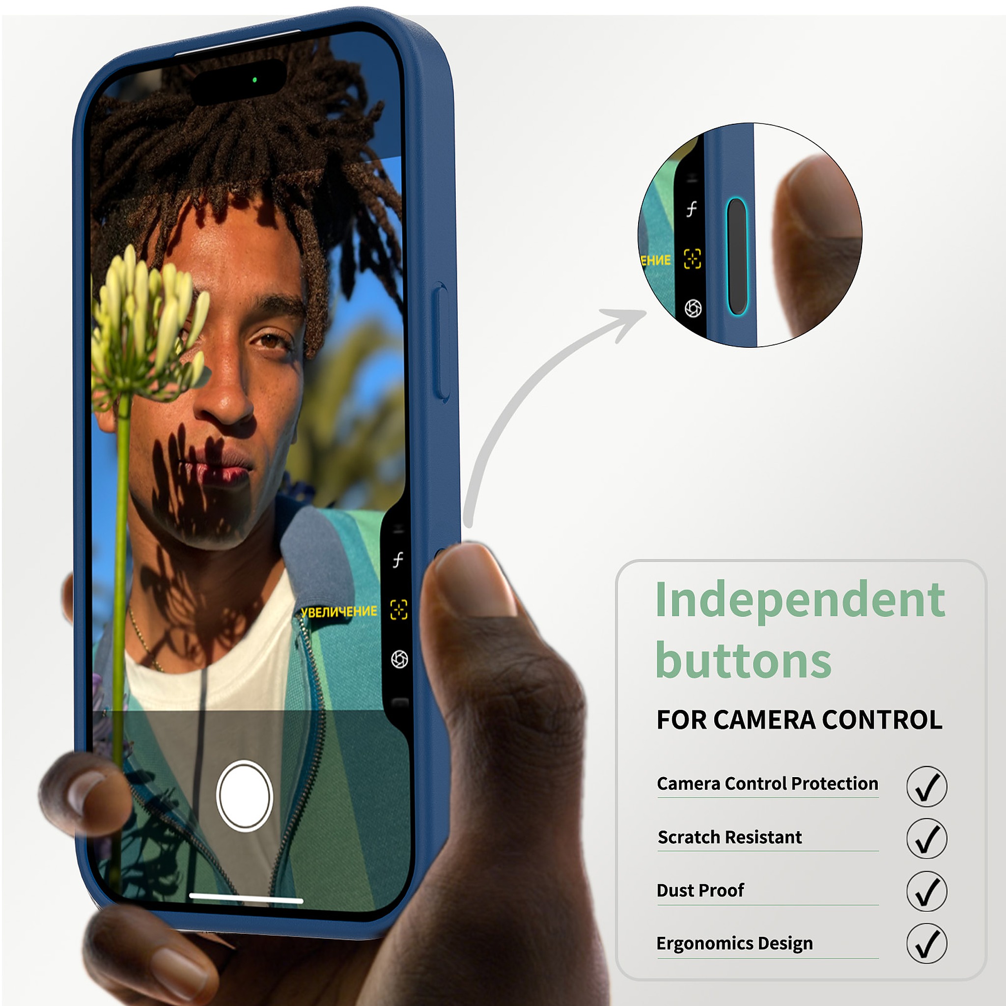 SendaFit Clear Camera-Button Case for iPhone 17 Pro & 18 Pro detail 6