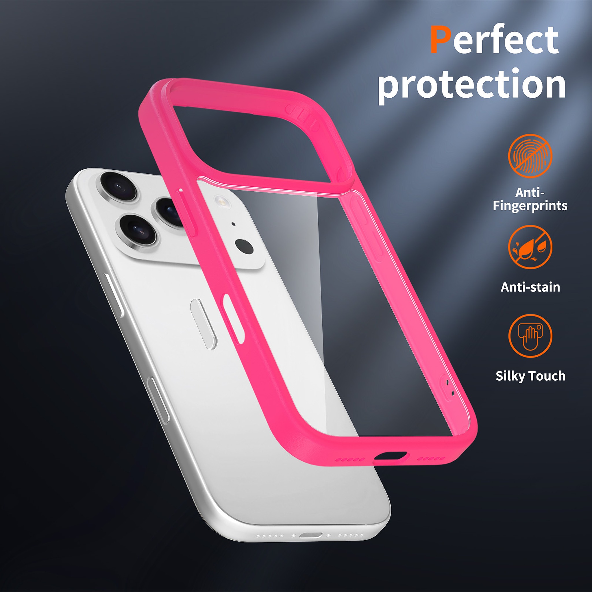 SendaFit Clear Camera-Button Case for iPhone 17 Pro & 18 Pro detail 9