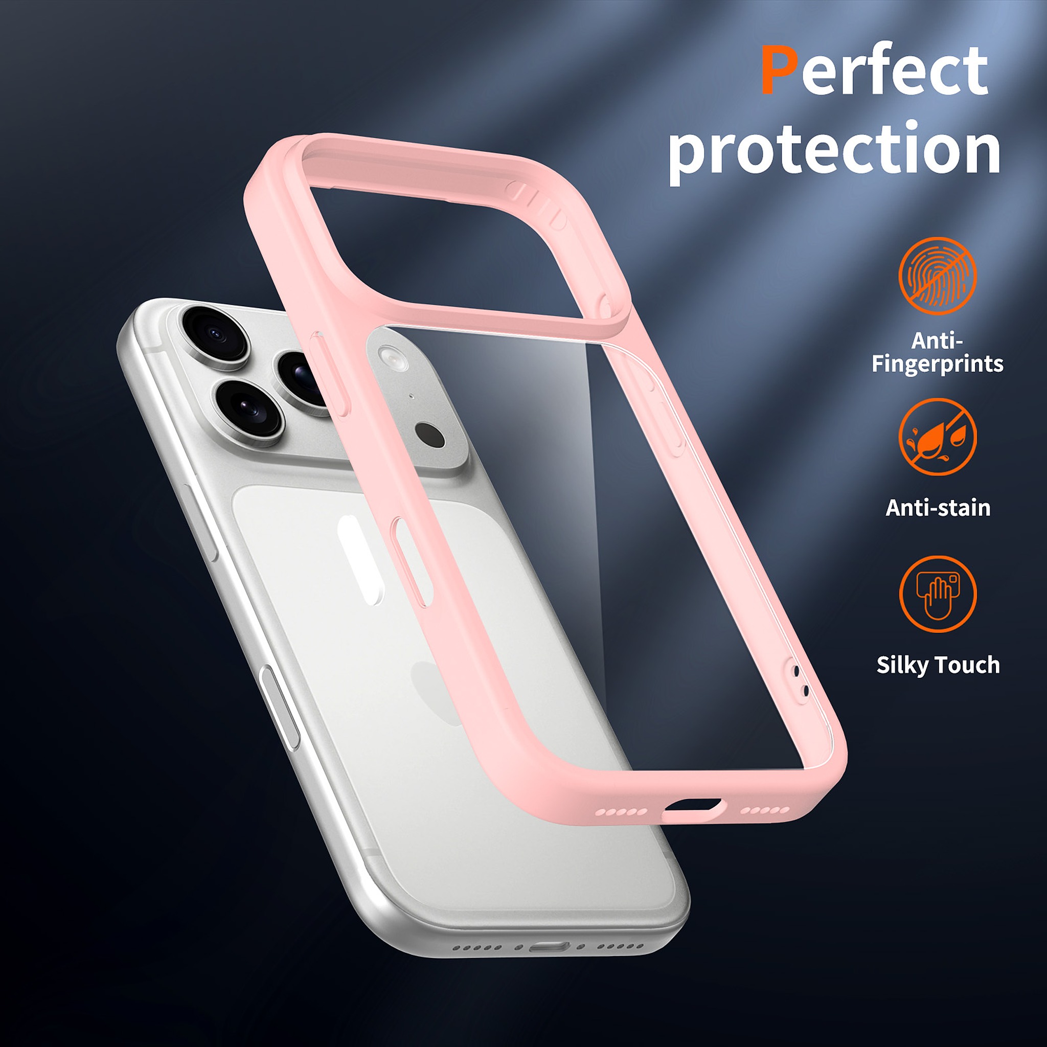 SendaFit Clear Two-in-One Touch Camera-Button Case for iPhone 17 Pro & 18 Pro detail 15
