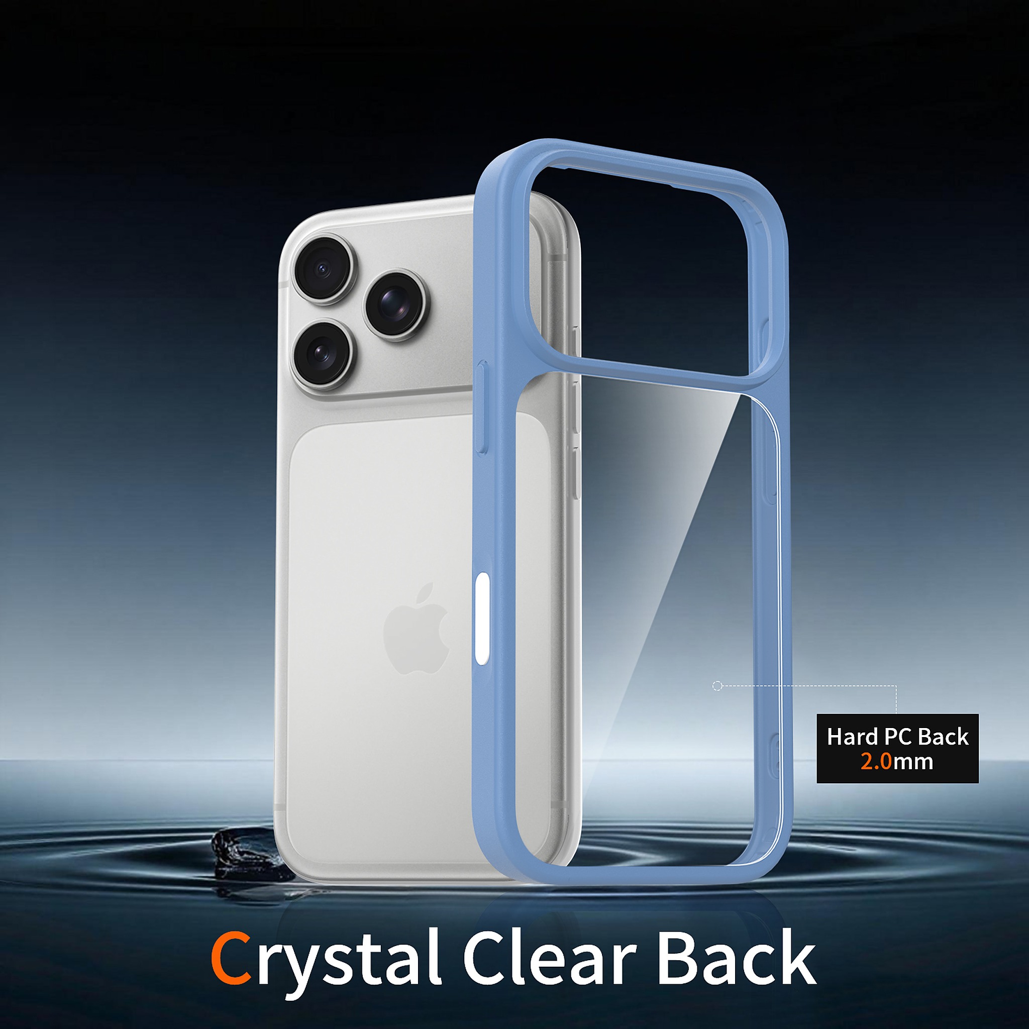 SendaFit Clear Two-in-One Touch Camera-Button Case for iPhone 17 Pro & 18 Pro detail 2