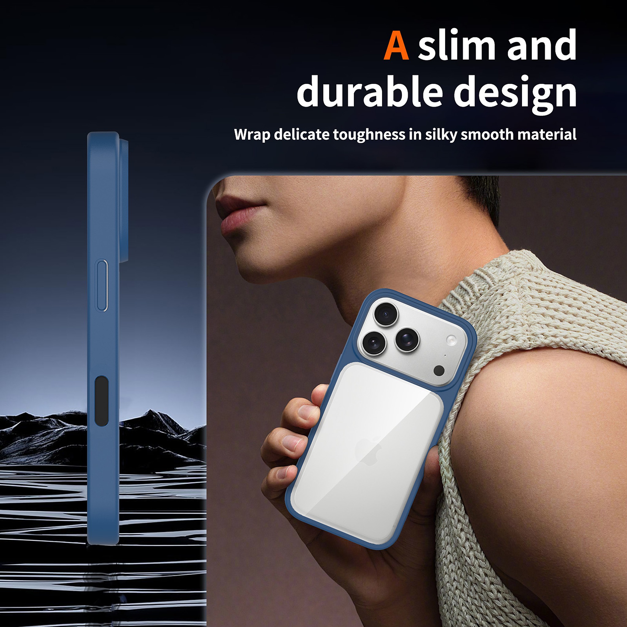 SendaFit Clear Two-in-One Touch Camera-Button Case for iPhone 17 Pro & 18 Pro detail 30