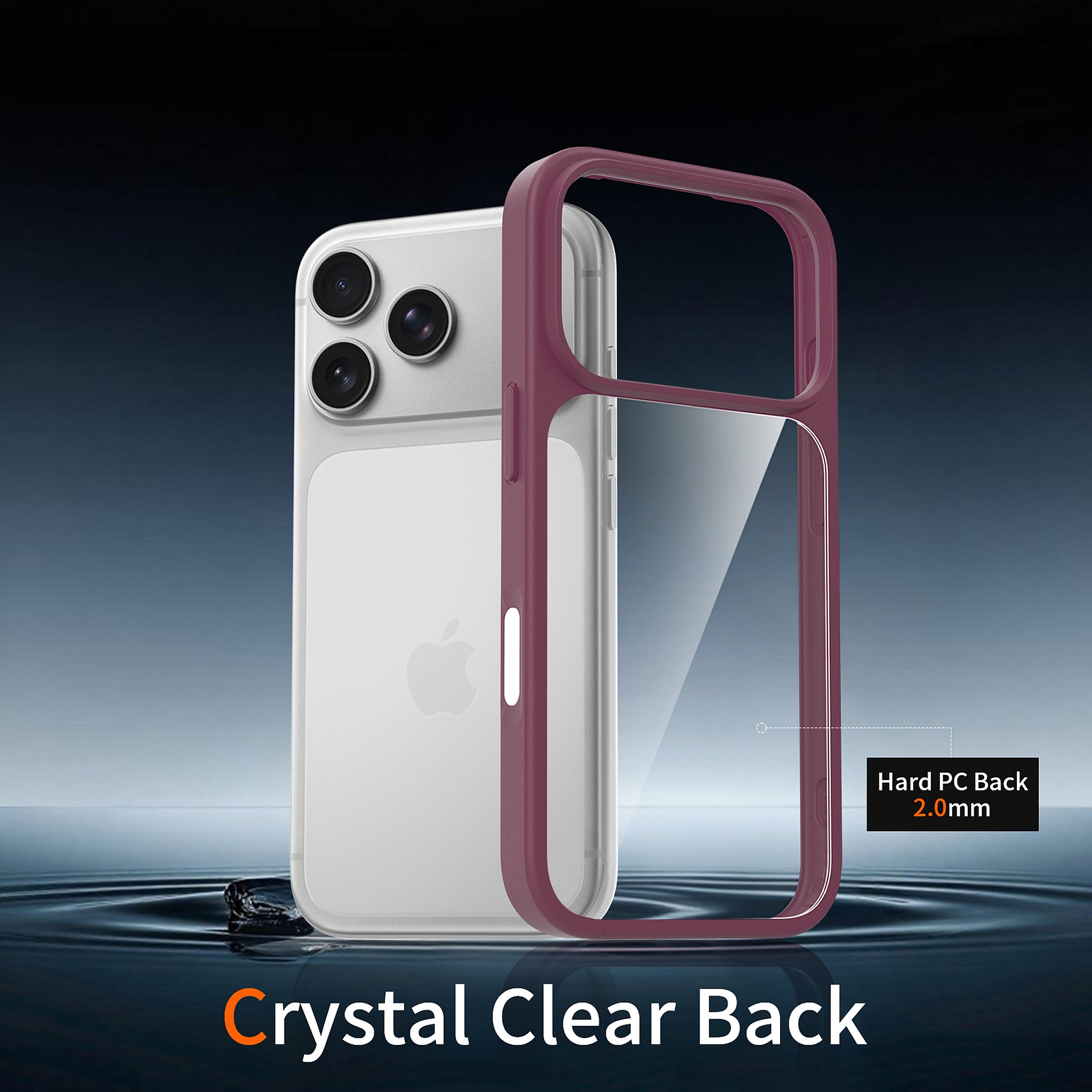 SendaFit Clear Two-in-One Touch Camera-Button Case for iPhone 17 Pro & 18 Pro detail 48