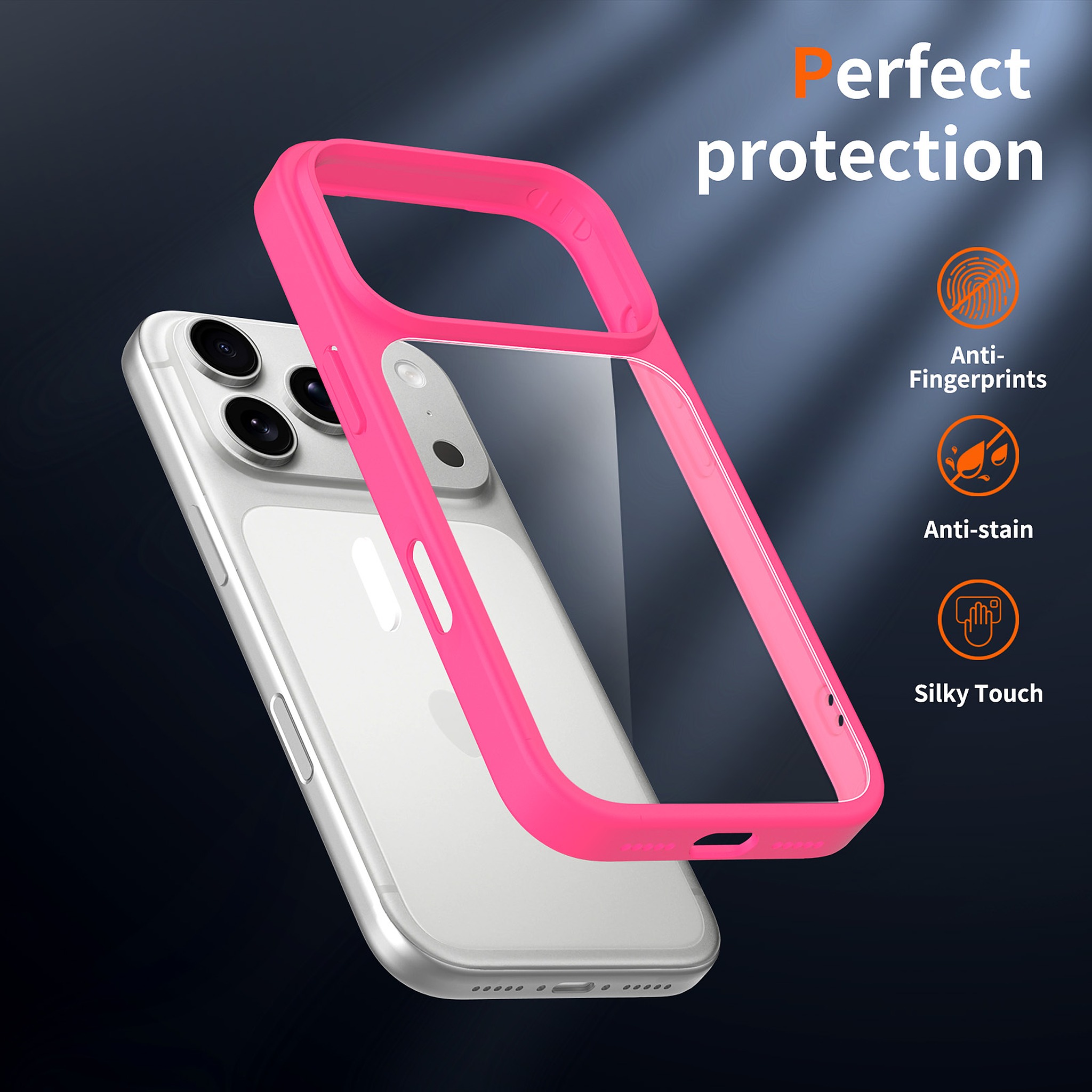 SendaFit Clear Two-in-One Touch Camera-Button Case for iPhone 17 Pro & 18 Pro detail 9