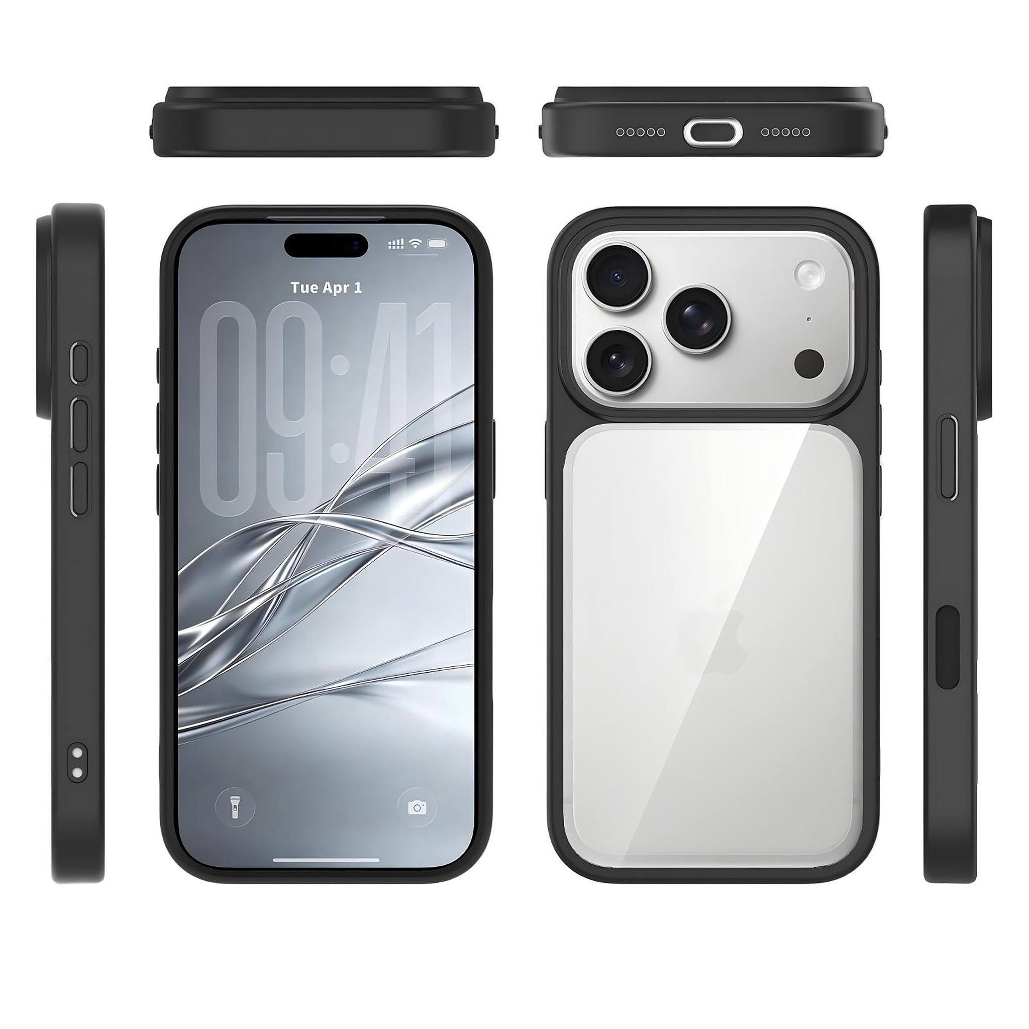 SendaFit Clear Two-in-One Touch Camera-Button Case for iPhone 18 Pro (Fits iPhone 17 Pro)