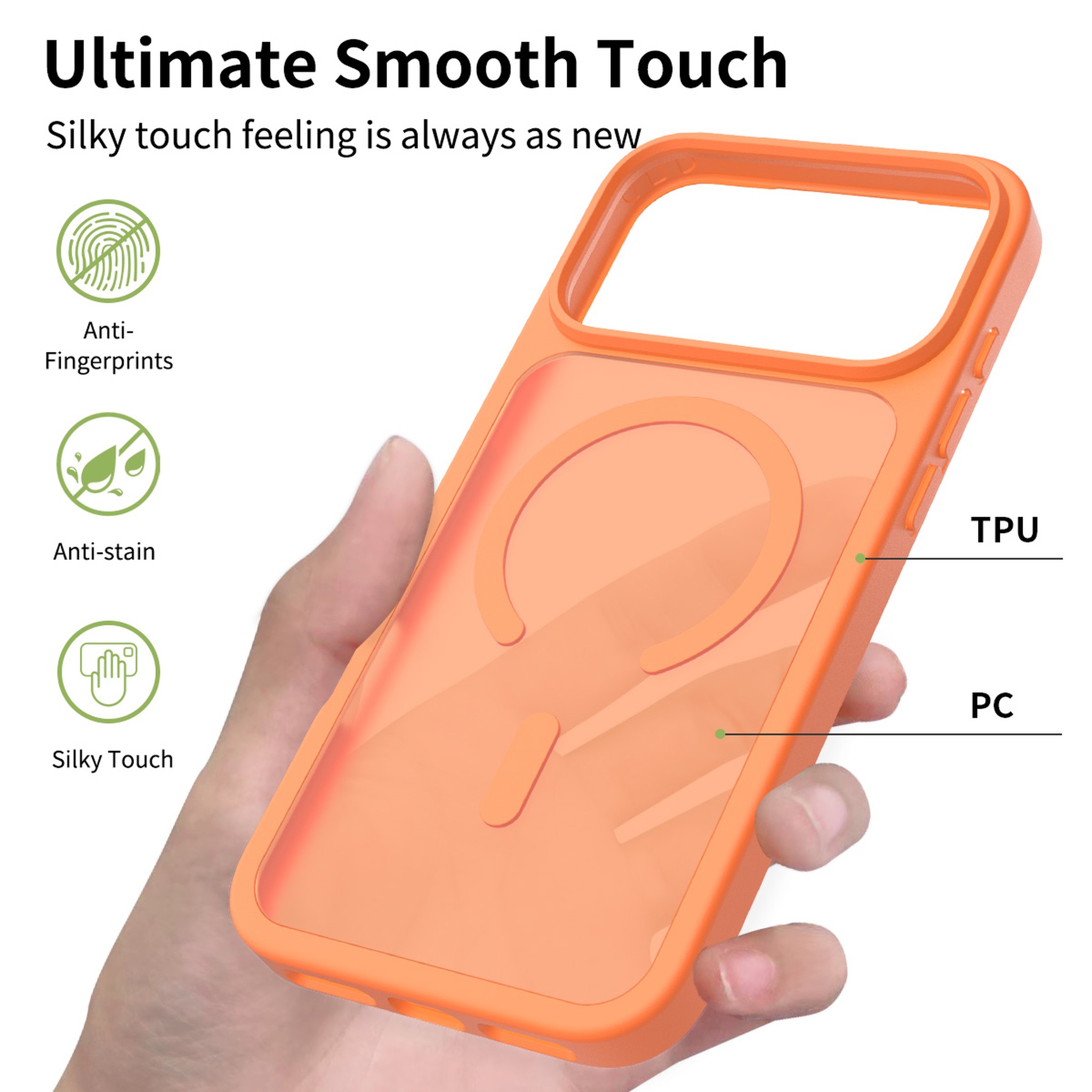SendaFit Matte Skin-Feel Two-in-One MagSafe Case for iPhone 17 Pro Max & 18 Pro Max detail 10