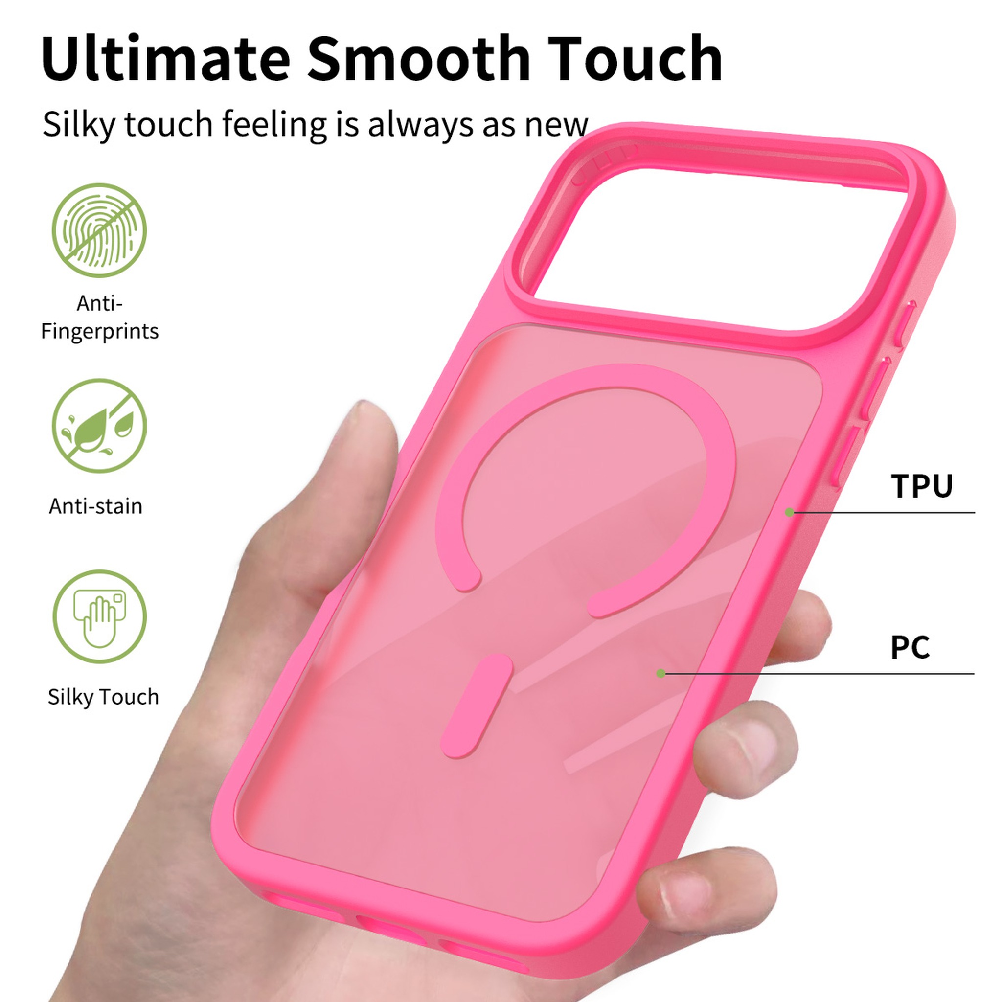 SendaFit Matte Skin-Feel Two-in-One MagSafe Case for iPhone 17 Pro Max & 18 Pro Max detail 11