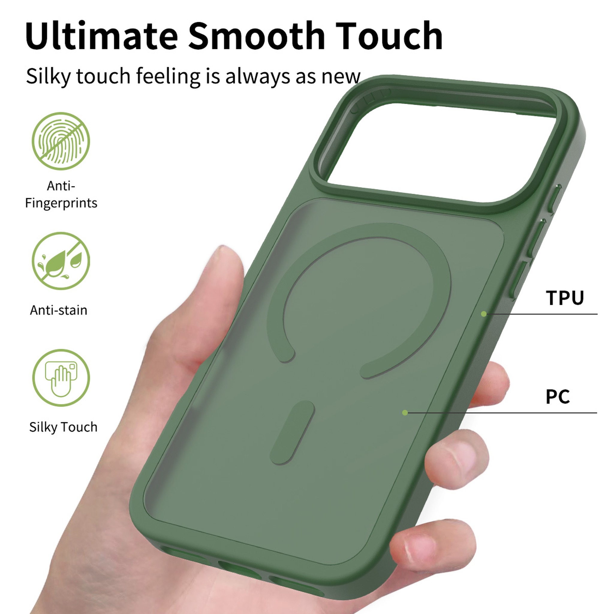 SendaFit Matte Skin-Feel Two-in-One MagSafe Case for iPhone 17 Pro Max & 18 Pro Max detail 12