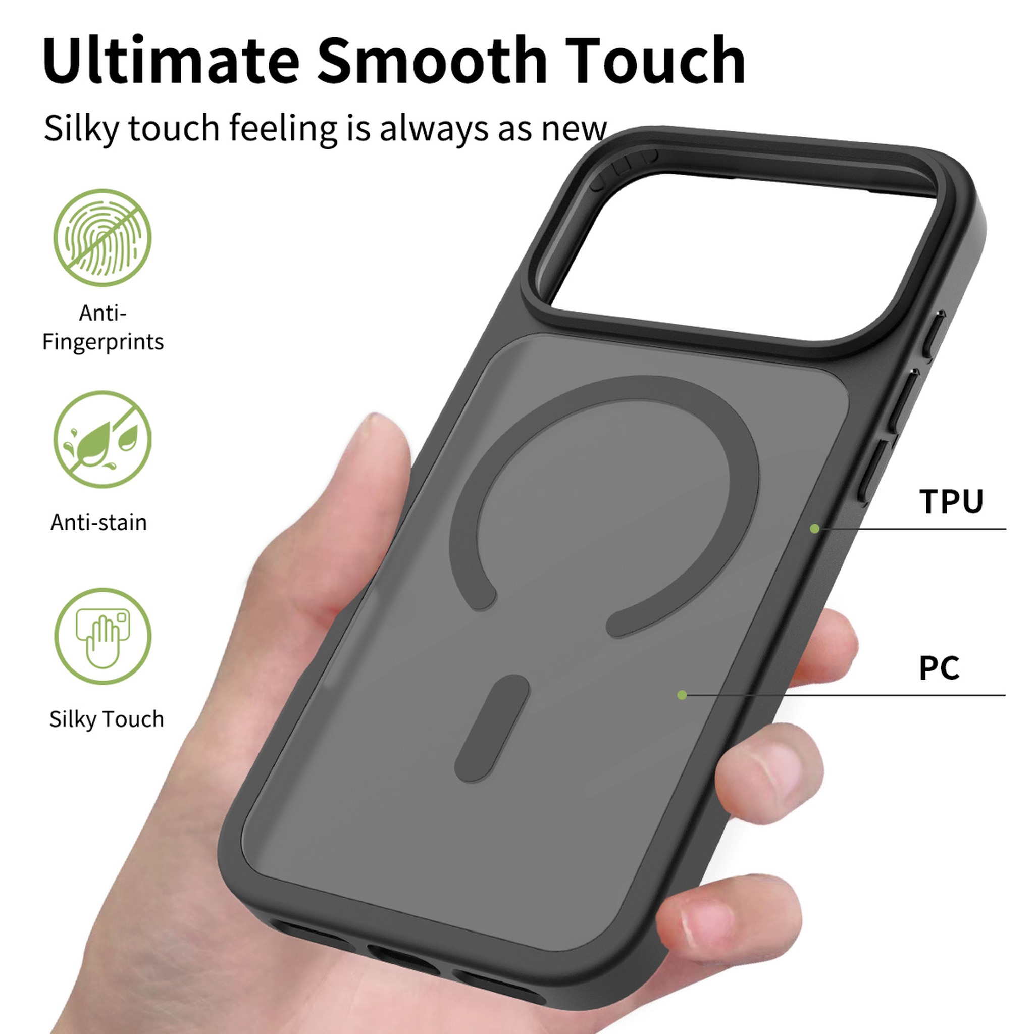 SendaFit Matte Skin-Feel Two-in-One MagSafe Case for iPhone 17 Pro Max & 18 Pro Max detail 13