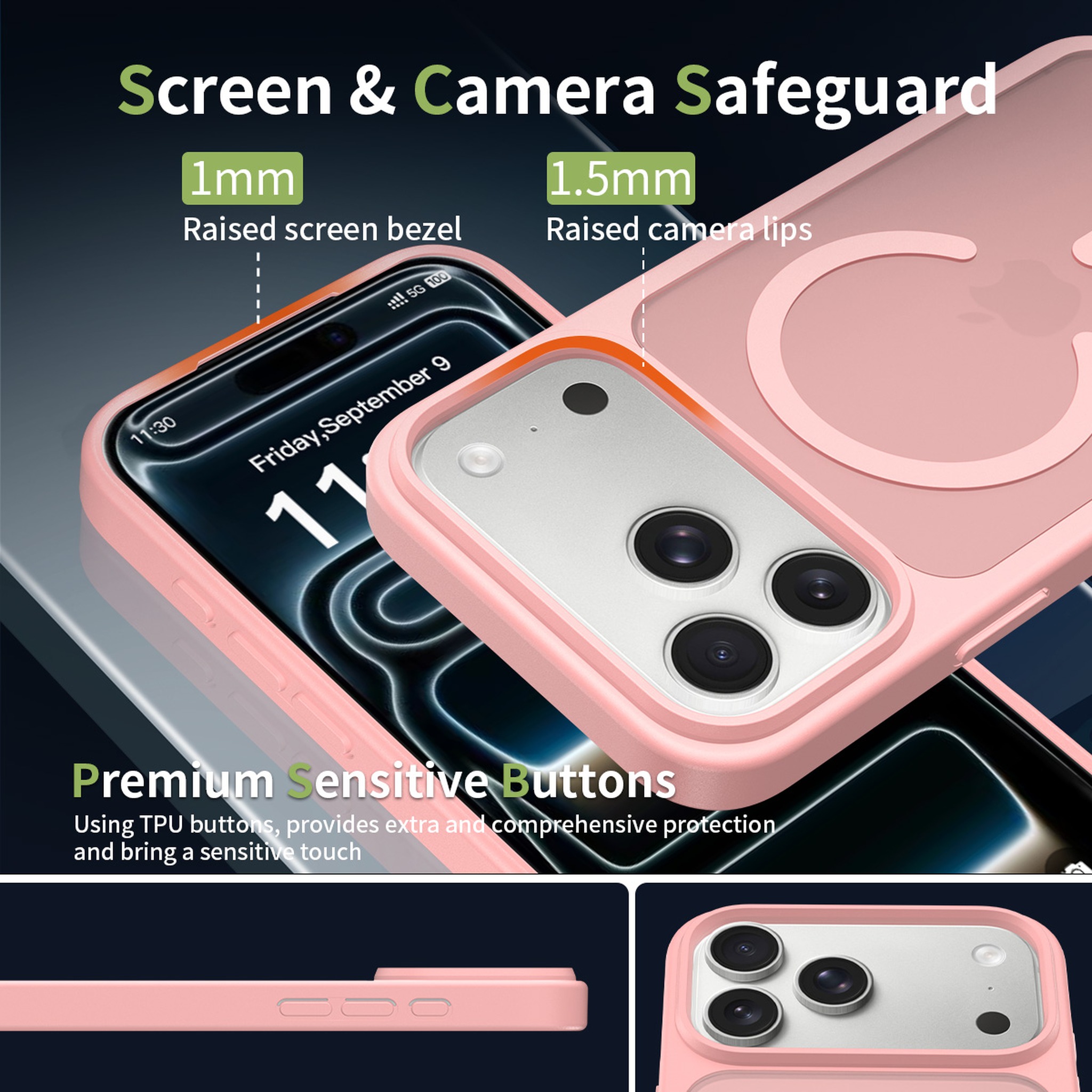 SendaFit Matte Skin-Feel Two-in-One MagSafe Case for iPhone 17 Pro Max & 18 Pro Max detail 14