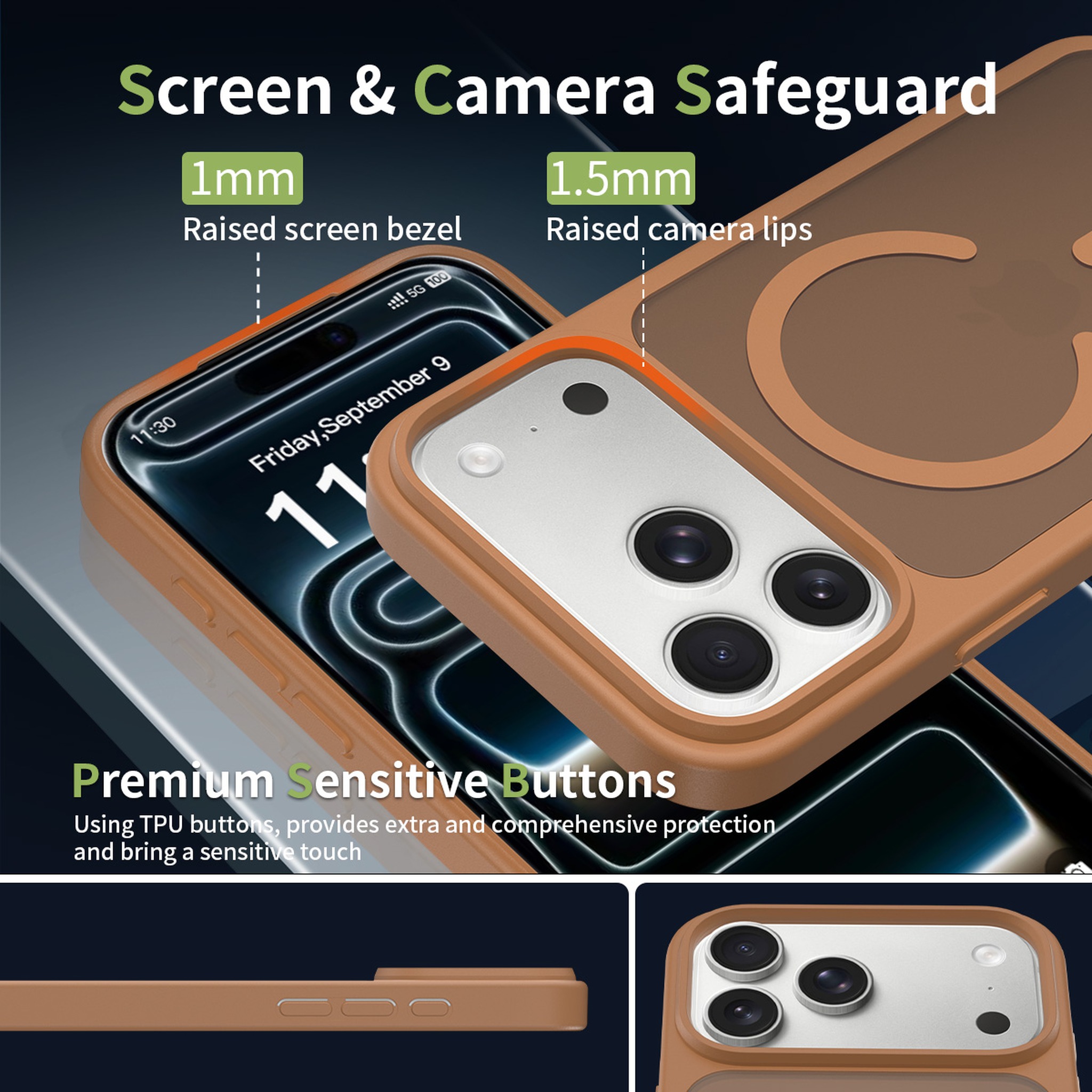 SendaFit Matte Skin-Feel Two-in-One MagSafe Case for iPhone 17 Pro Max & 18 Pro Max detail 19
