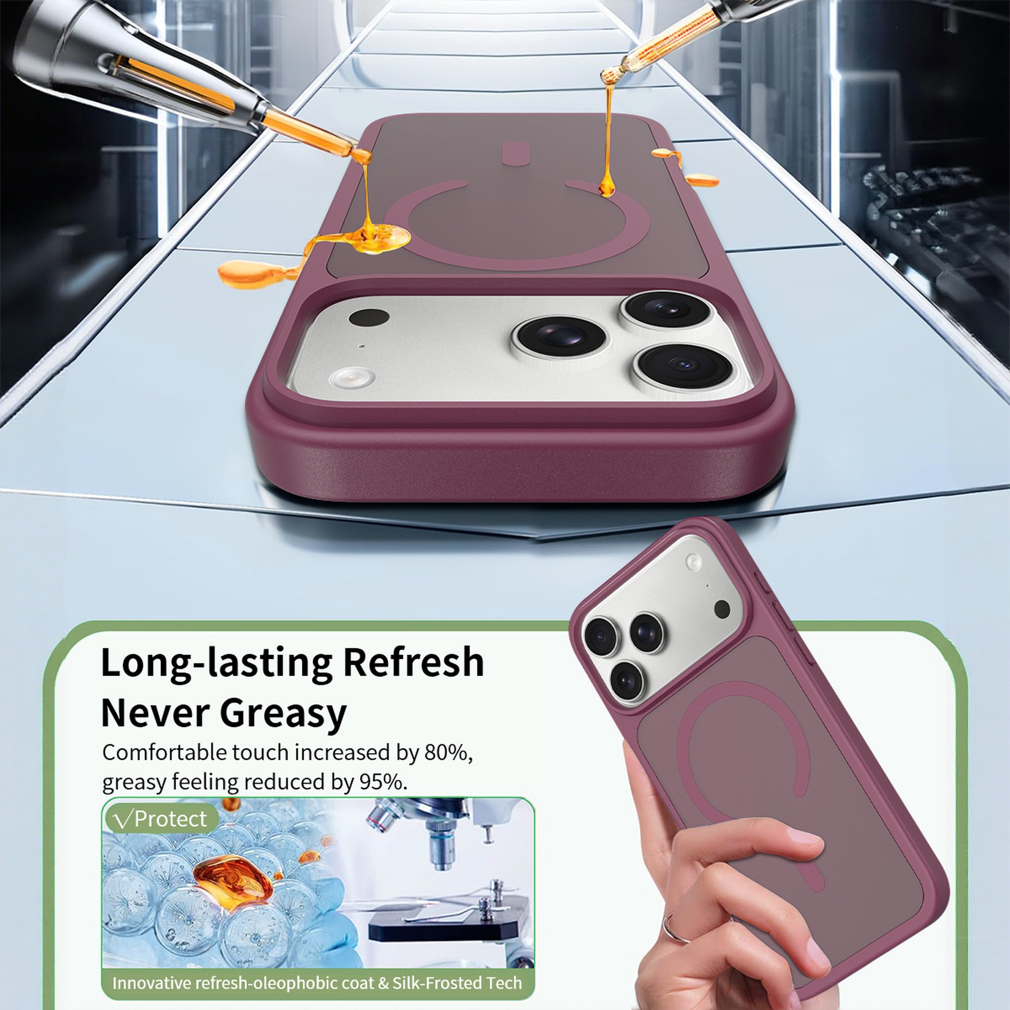 SendaFit Matte Skin-Feel Two-in-One MagSafe Case for iPhone 17 Pro Max & 18 Pro Max detail 30