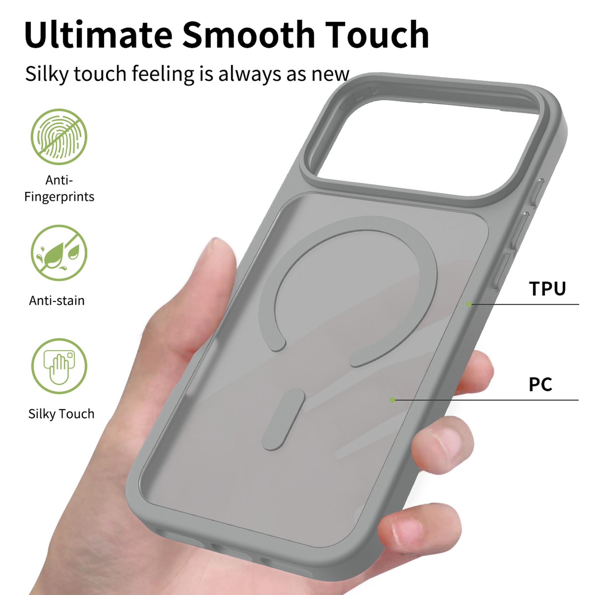 SendaFit Matte Skin-Feel Two-in-One MagSafe Case for iPhone 17 Pro Max & 18 Pro Max detail 7