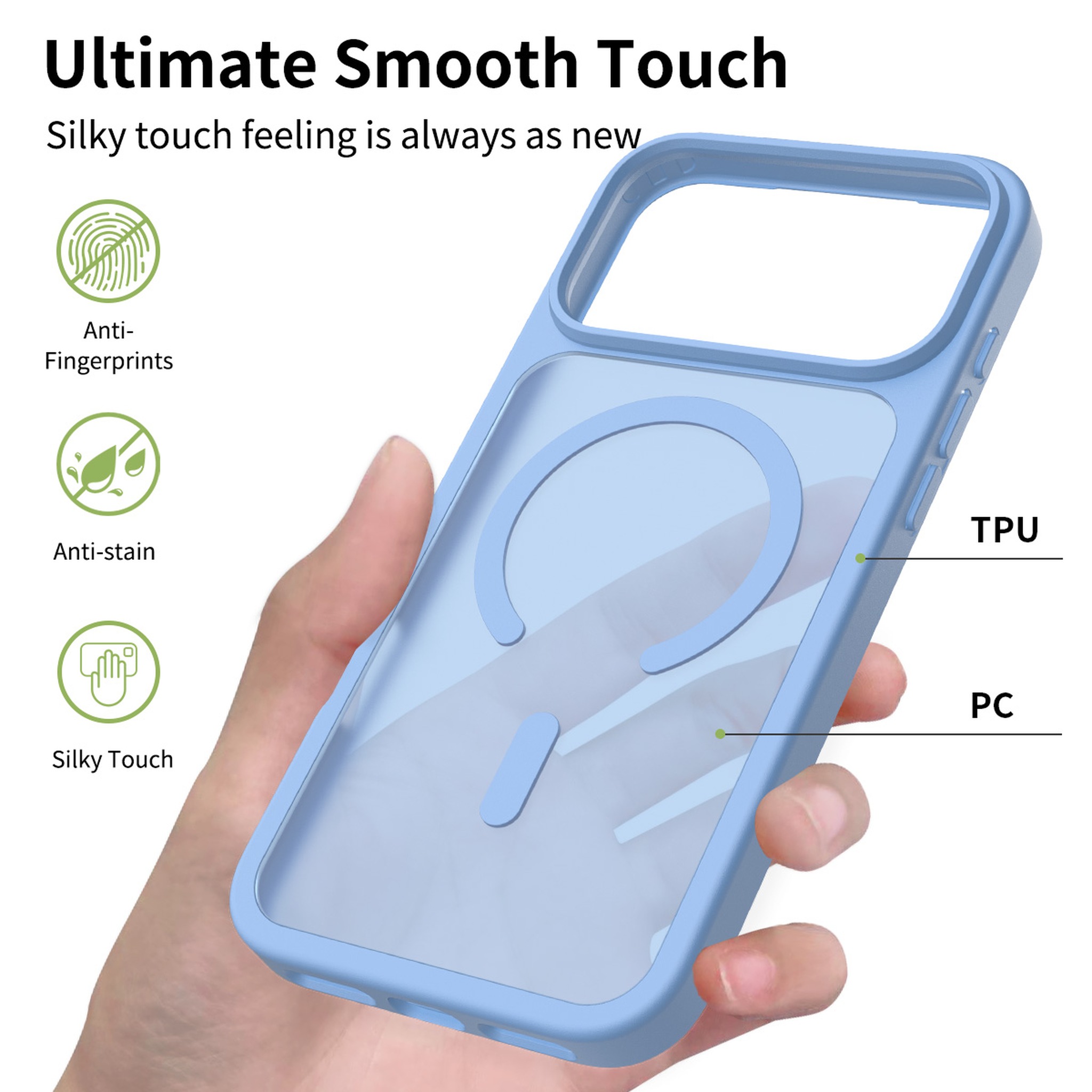 SendaFit Matte Skin-Feel Two-in-One MagSafe Case for iPhone 17 Pro Max & 18 Pro Max detail 8