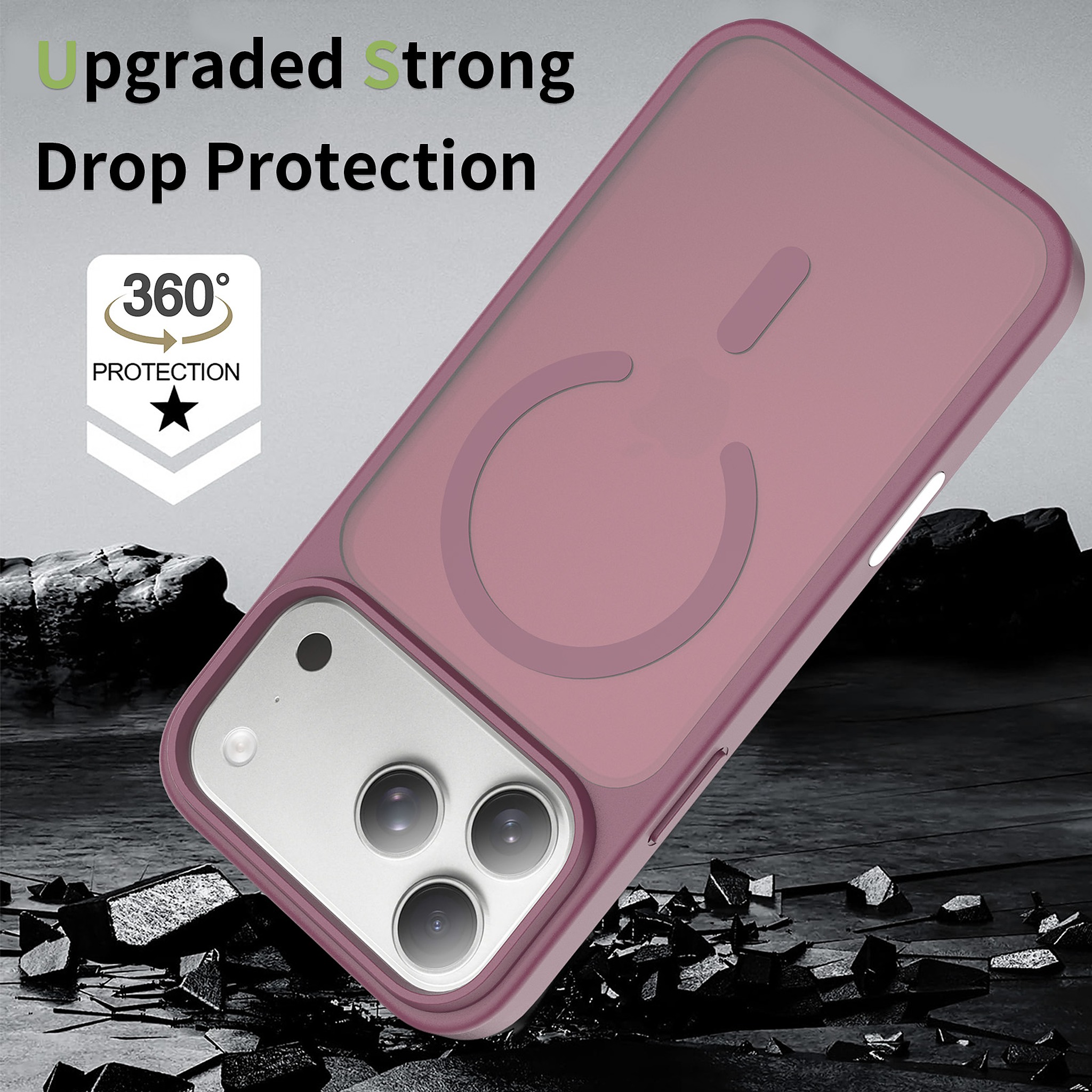 SendaFit Matte Skin-Feel Camera-Button Two-in-One MagSafe Case for iPhone 17 Pro Max & 18 Pro Max detail 21
