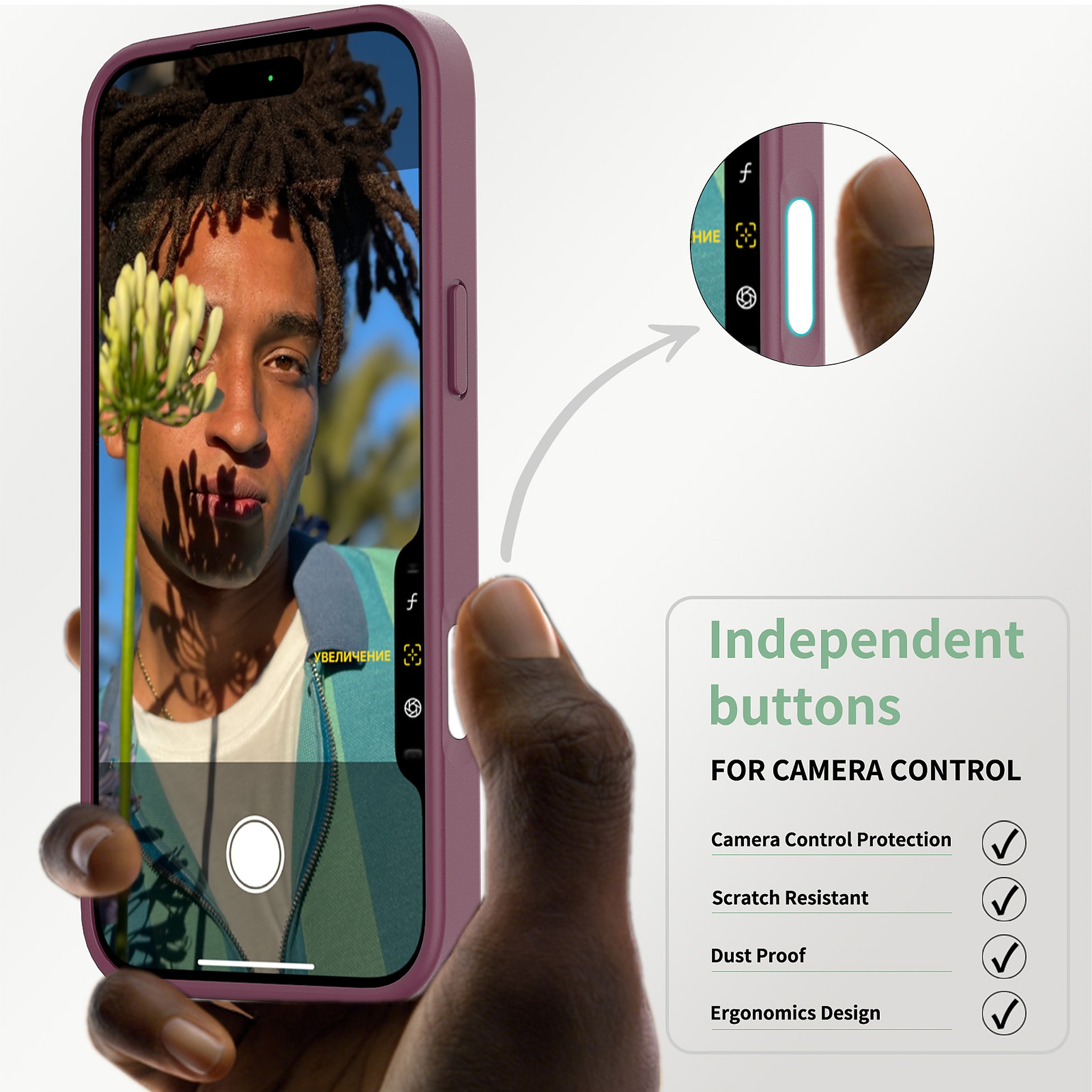 SendaFit Matte Skin-Feel Camera-Button Two-in-One MagSafe Case for iPhone 17 Pro Max & 18 Pro Max detail 24