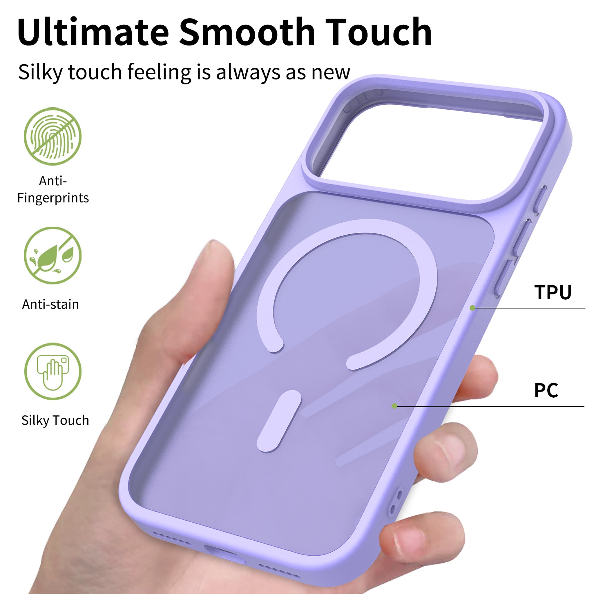 SendaFit Matte Skin-Feel Camera-Button Two-in-One MagSafe Case for iPhone 17 Pro Max & 18 Pro Max detail 37