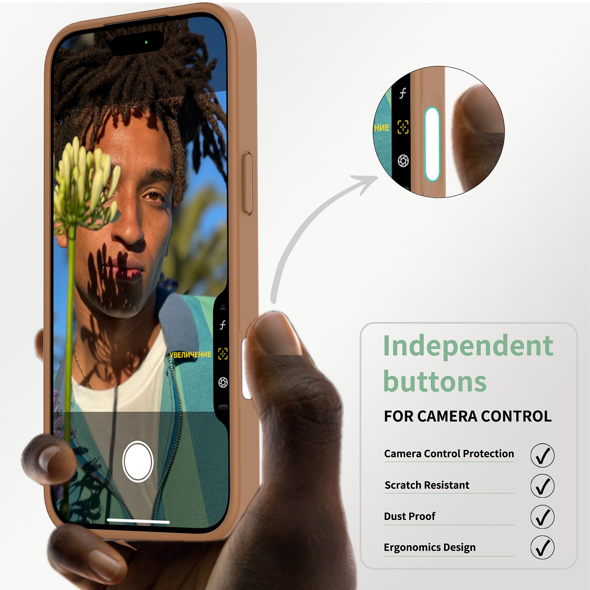 SendaFit Matte Skin-Feel Camera-Button Two-in-One MagSafe Case for iPhone 17 Pro Max & 18 Pro Max detail 6