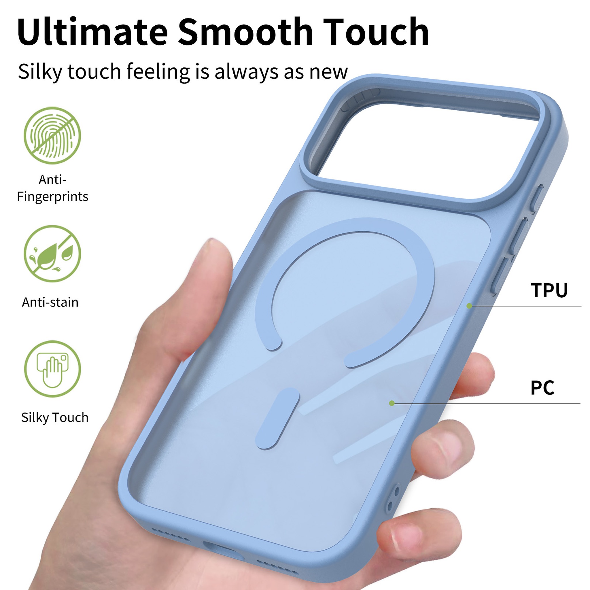 SendaFit Matte Skin-Feel Camera-Button Two-in-One MagSafe Case for iPhone 17 Pro Max & 18 Pro Max detail 67