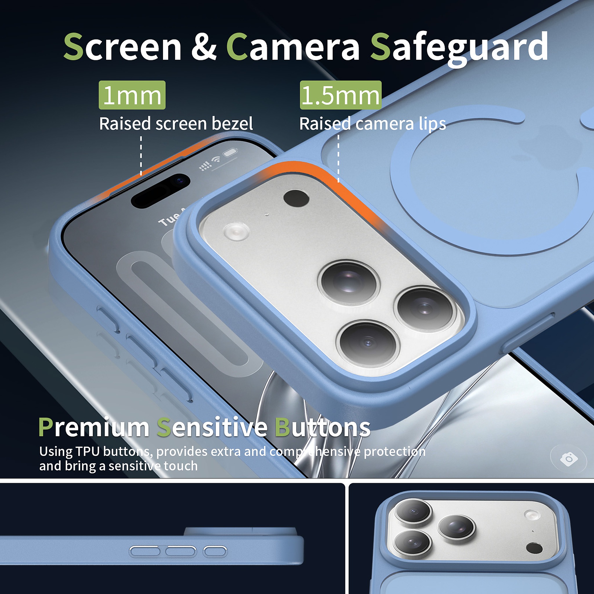 SendaFit Matte Skin-Feel Camera-Button Two-in-One MagSafe Case for iPhone 17 Pro Max & 18 Pro Max detail 70