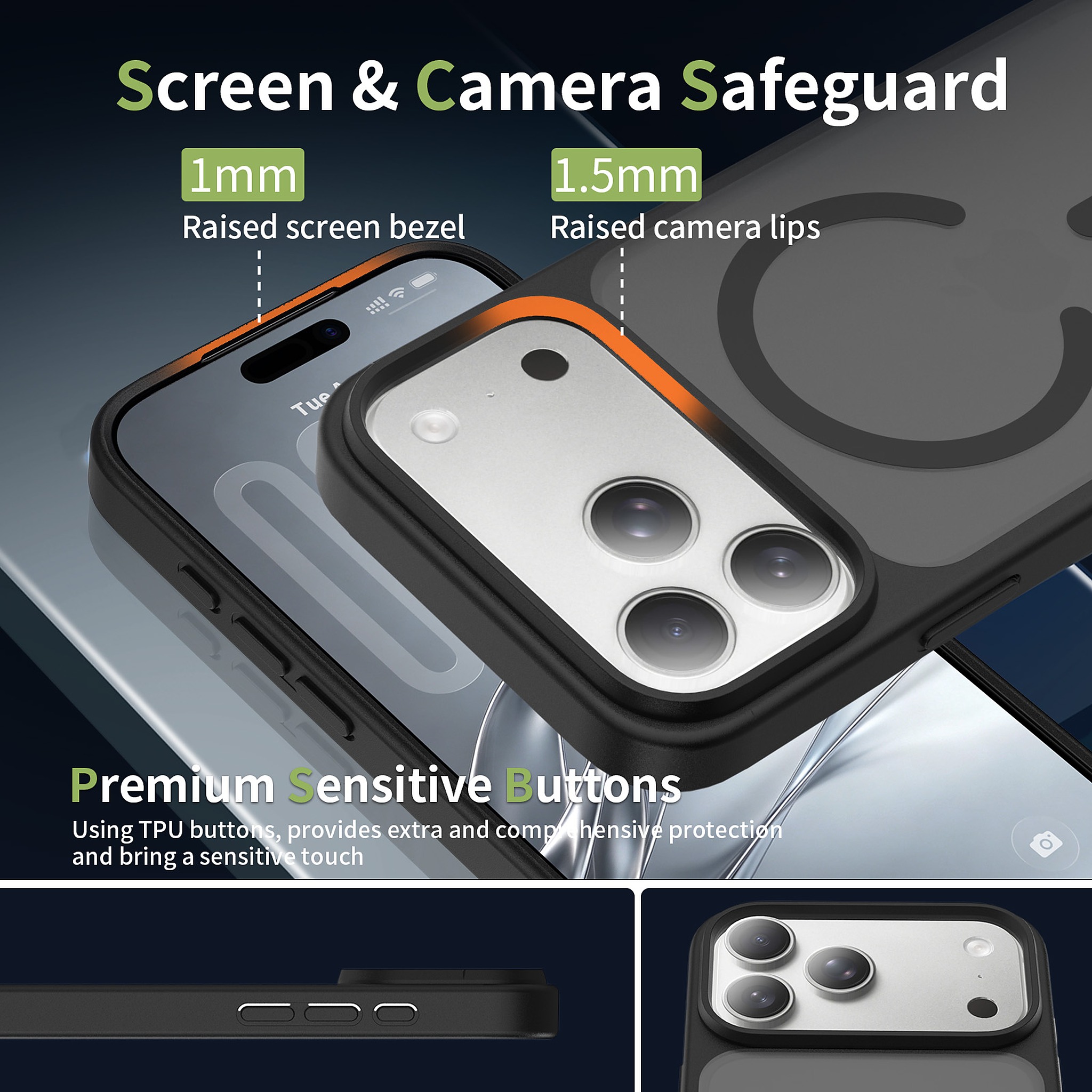 SendaFit Matte Skin-Feel Camera-Button Two-in-One MagSafe Case for iPhone 17 Pro Max & 18 Pro Max detail 76