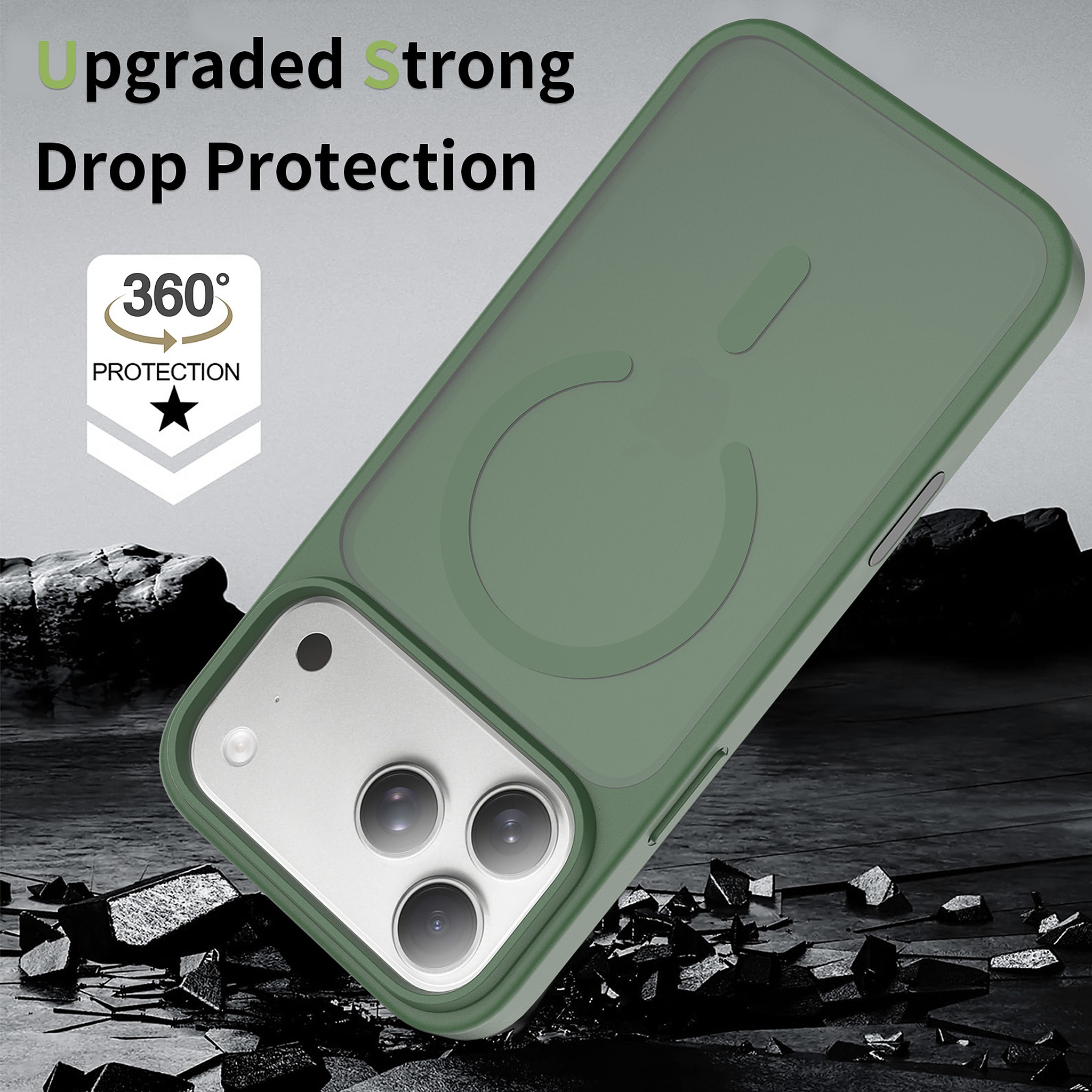 SendaFit Matte Skin-Feel Camera-Button Two-in-One MagSafe Case for iPhone 17 Pro Max & 18 Pro Max detail 9