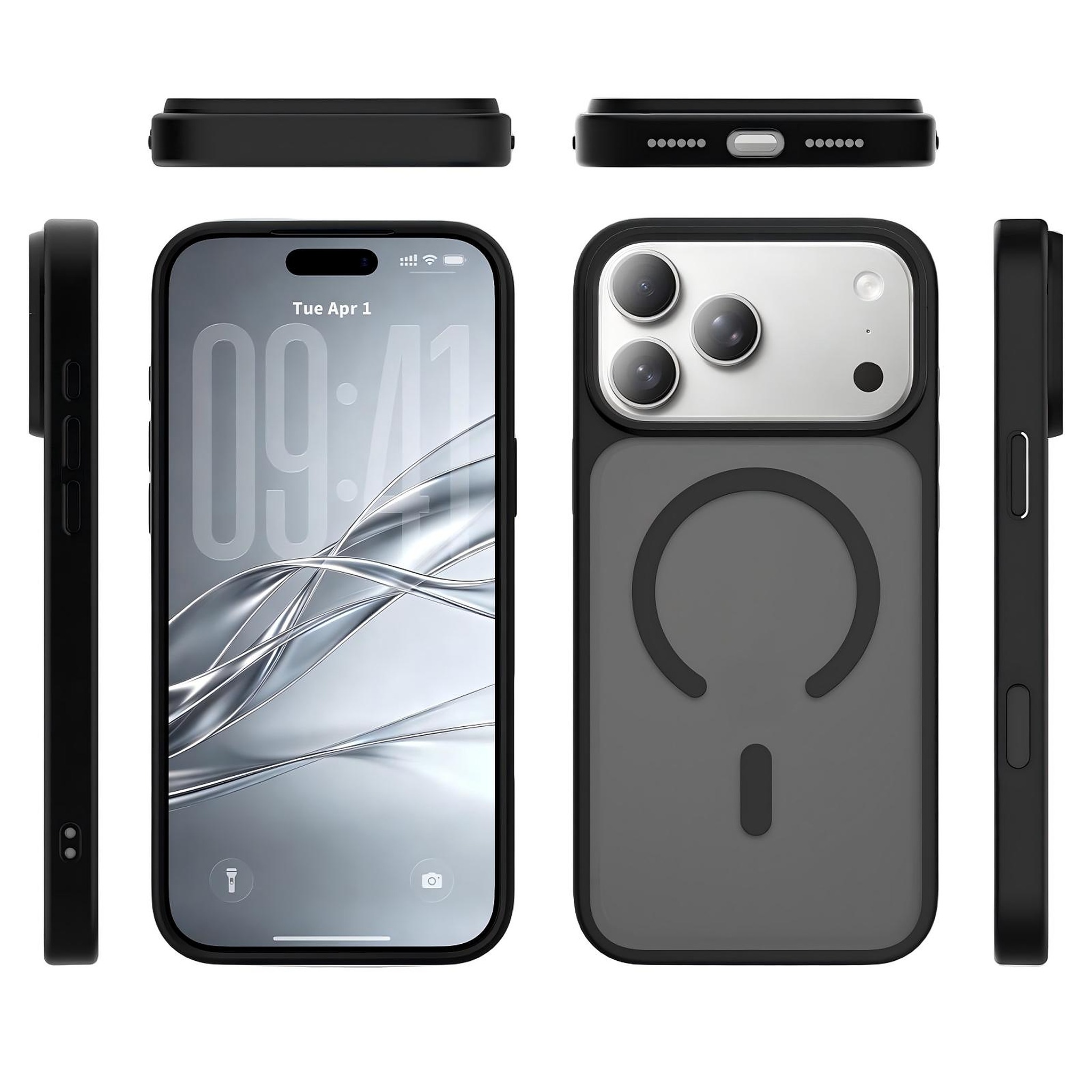 SendaFit Matte Skin-Feel Camera-Button Two-in-One MagSafe Case for iPhone 18 Pro Max (Fits iPhone 17 Pro Max)