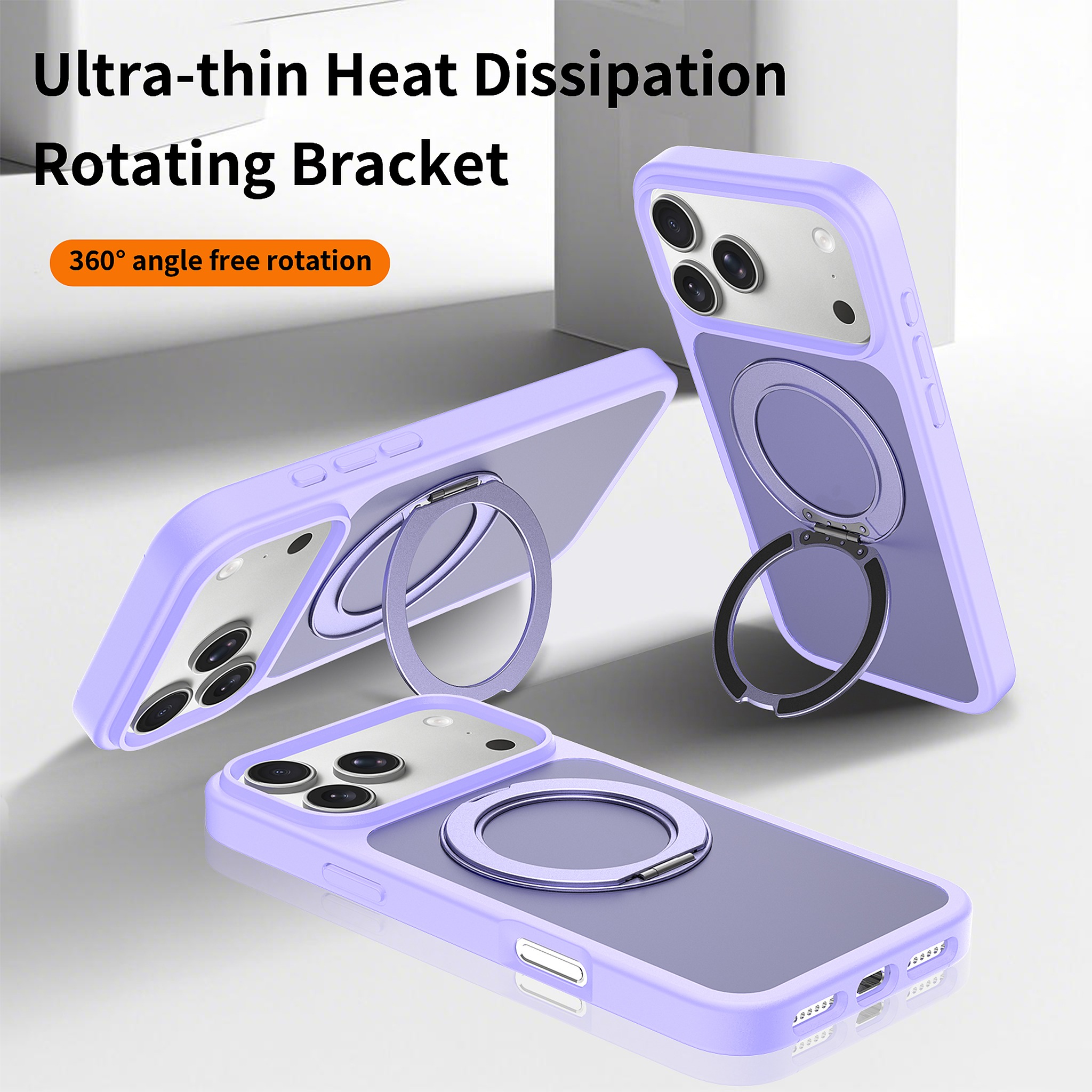SendaFit Matte Skin-Feel 360° Stand Case for iPhone 17 Pro Max & 18 Pro Max detail 19