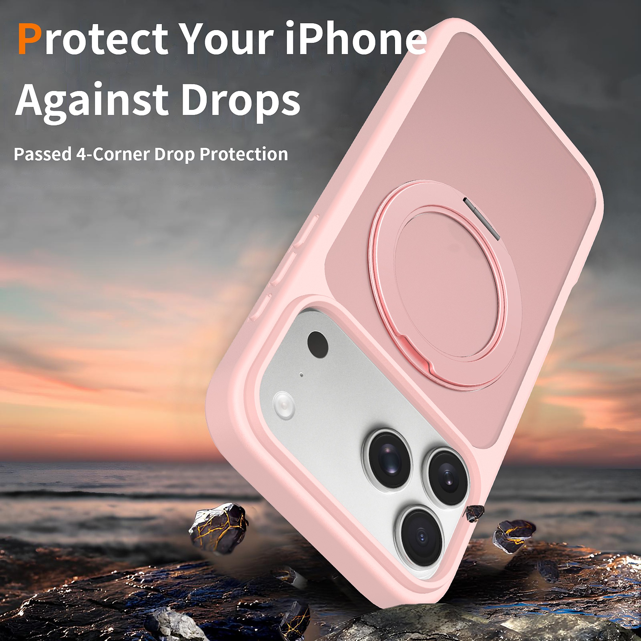 SendaFit Matte Skin-Feel 360° Stand Case for iPhone 17 Pro Max & 18 Pro Max detail 21