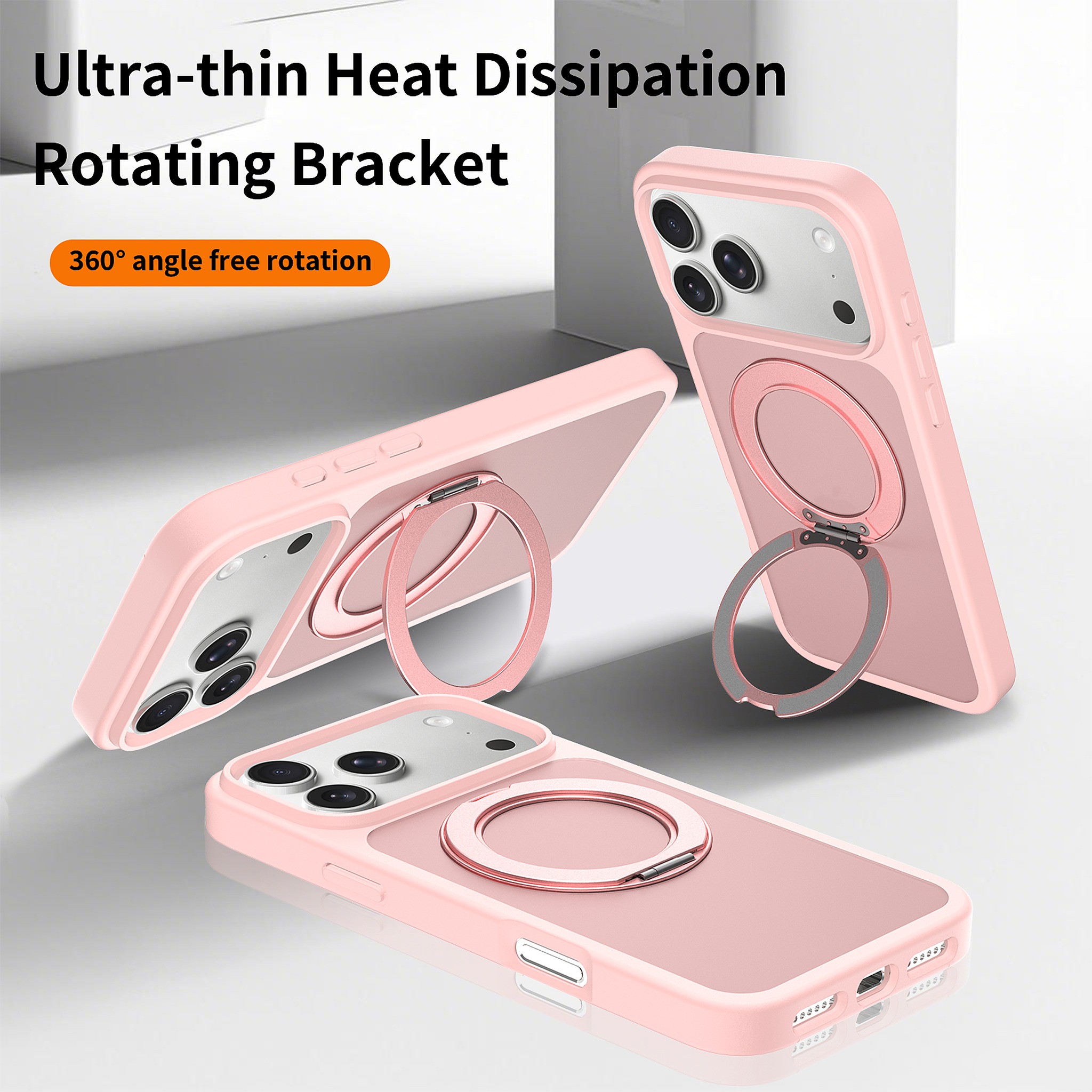 SendaFit Matte Skin-Feel 360° Stand Case for iPhone 17 Pro Max & 18 Pro Max detail 24