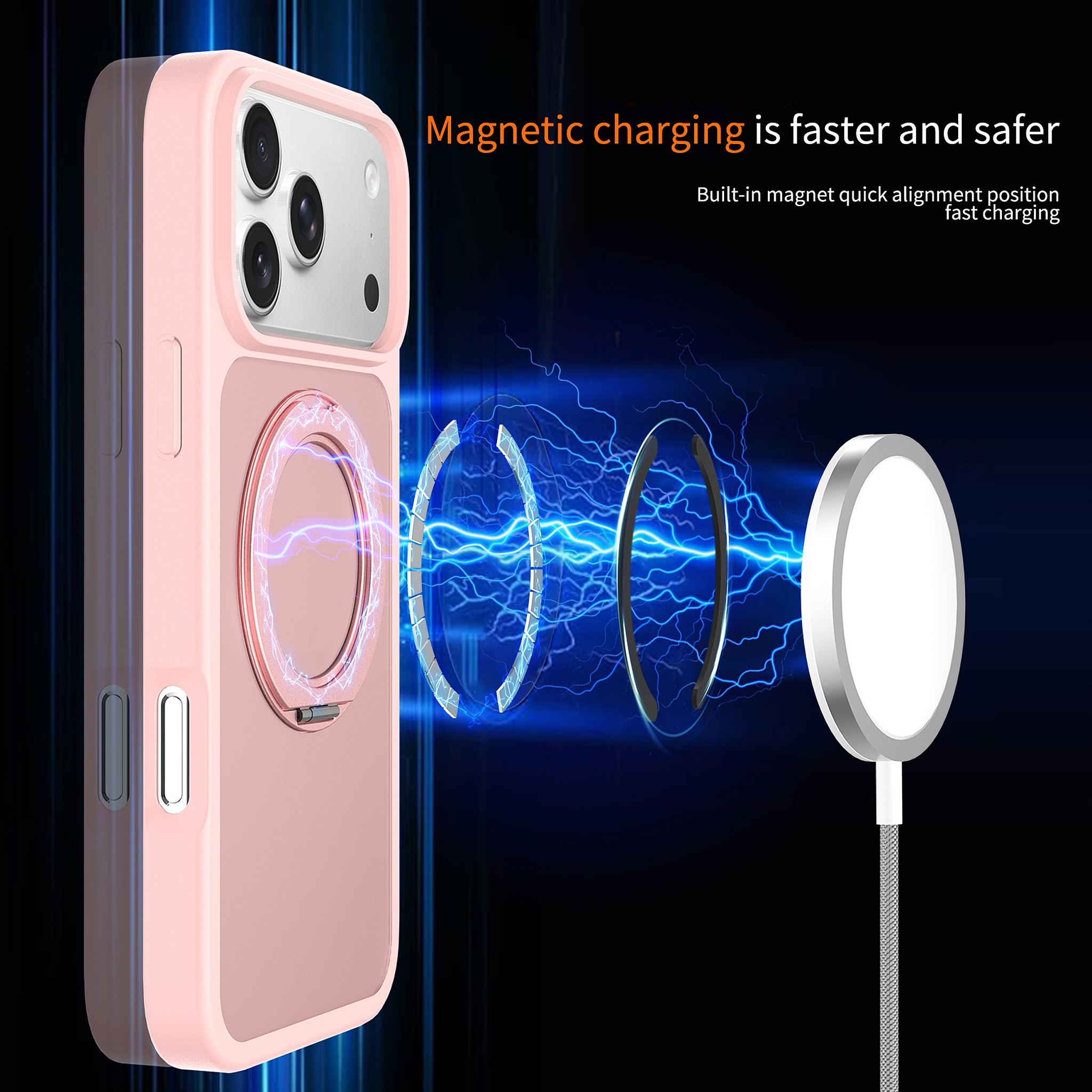 SendaFit Matte Skin-Feel 360° Stand Case for iPhone 17 Pro Max & 18 Pro Max detail 25