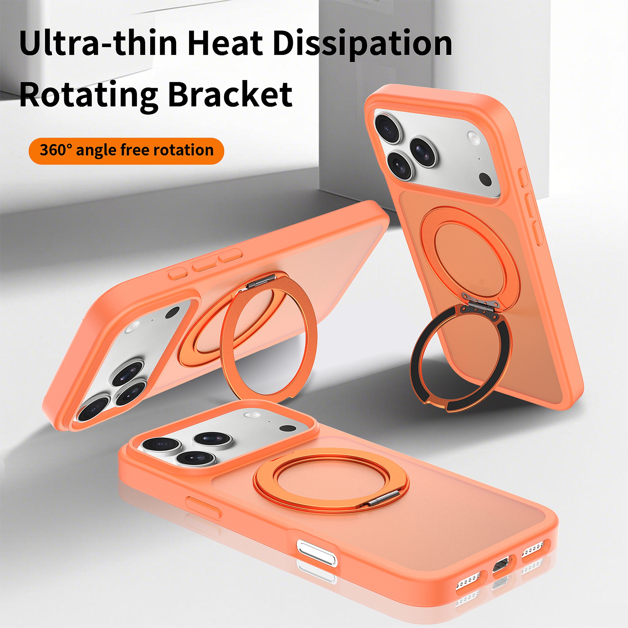 SendaFit Matte Skin-Feel 360° Stand Case for iPhone 17 Pro Max & 18 Pro Max detail 30