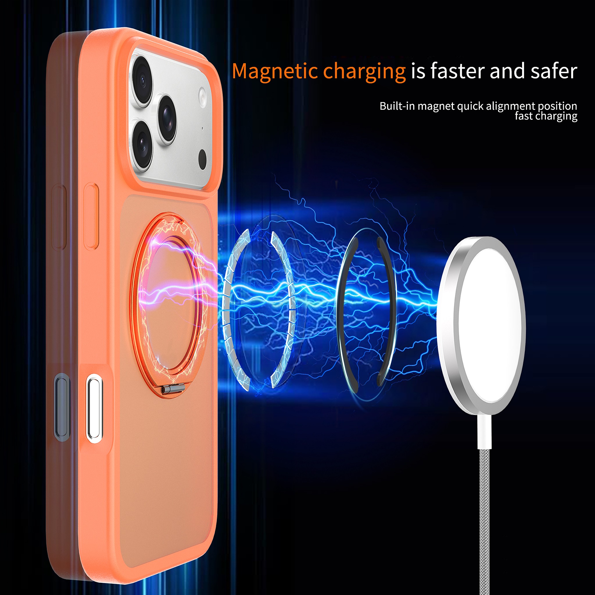 SendaFit Matte Skin-Feel 360° Stand Case for iPhone 17 Pro Max & 18 Pro Max detail 31