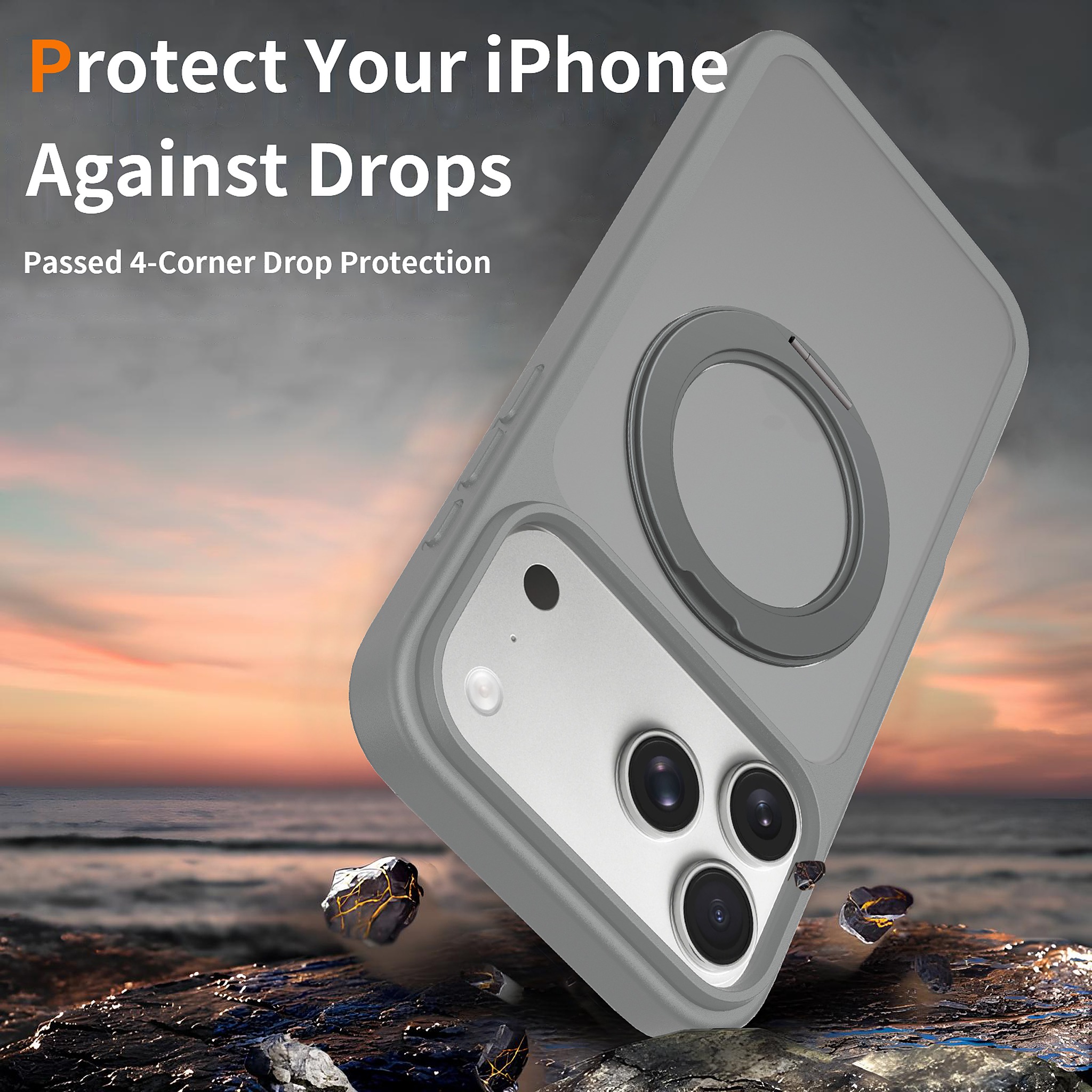 SendaFit Matte Skin-Feel 360° Stand Case for iPhone 17 Pro Max & 18 Pro Max detail 35
