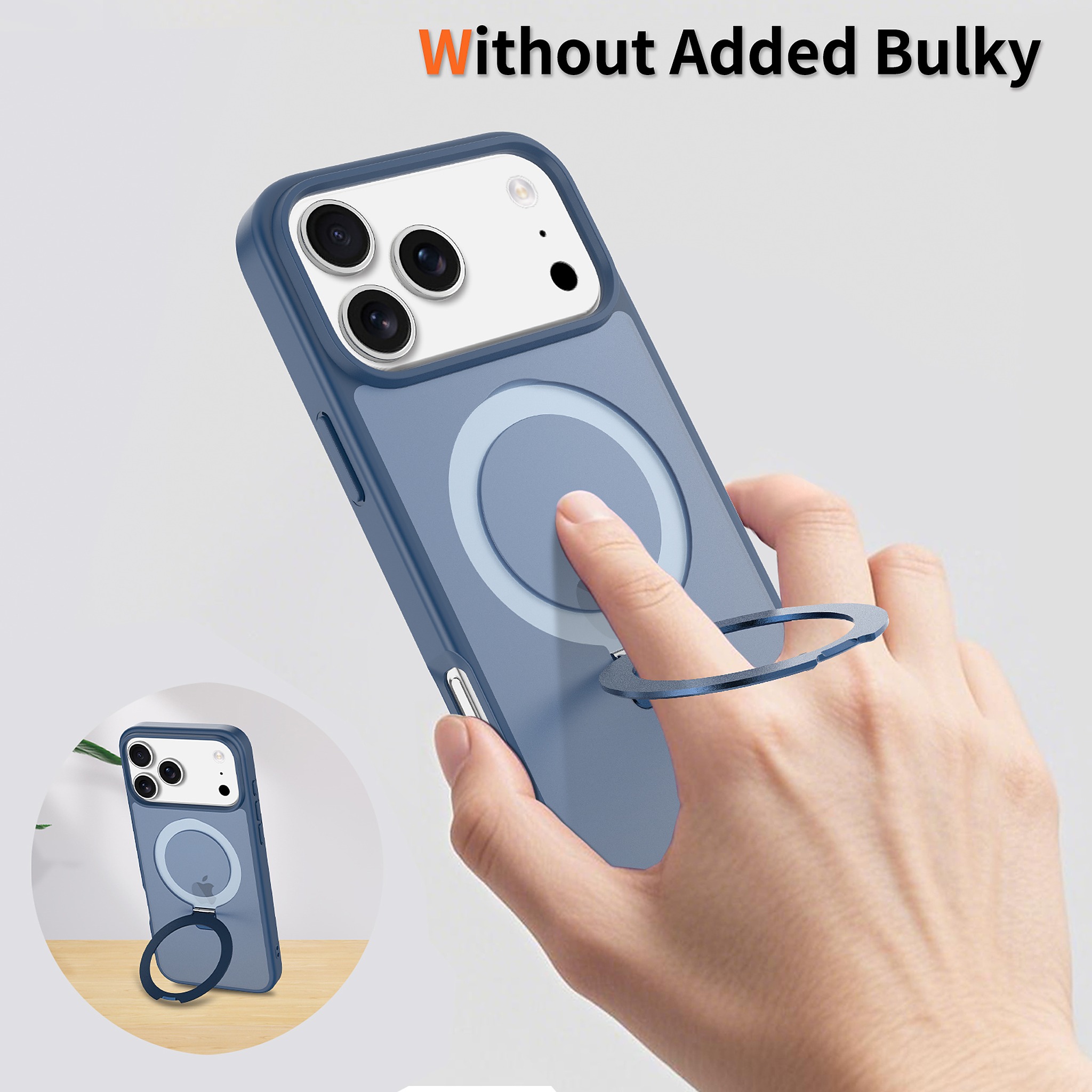 SendaFit Matte Skin-Feel Racket-Stand Case for iPhone 17 Pro Max & 18 Pro Max detail 22