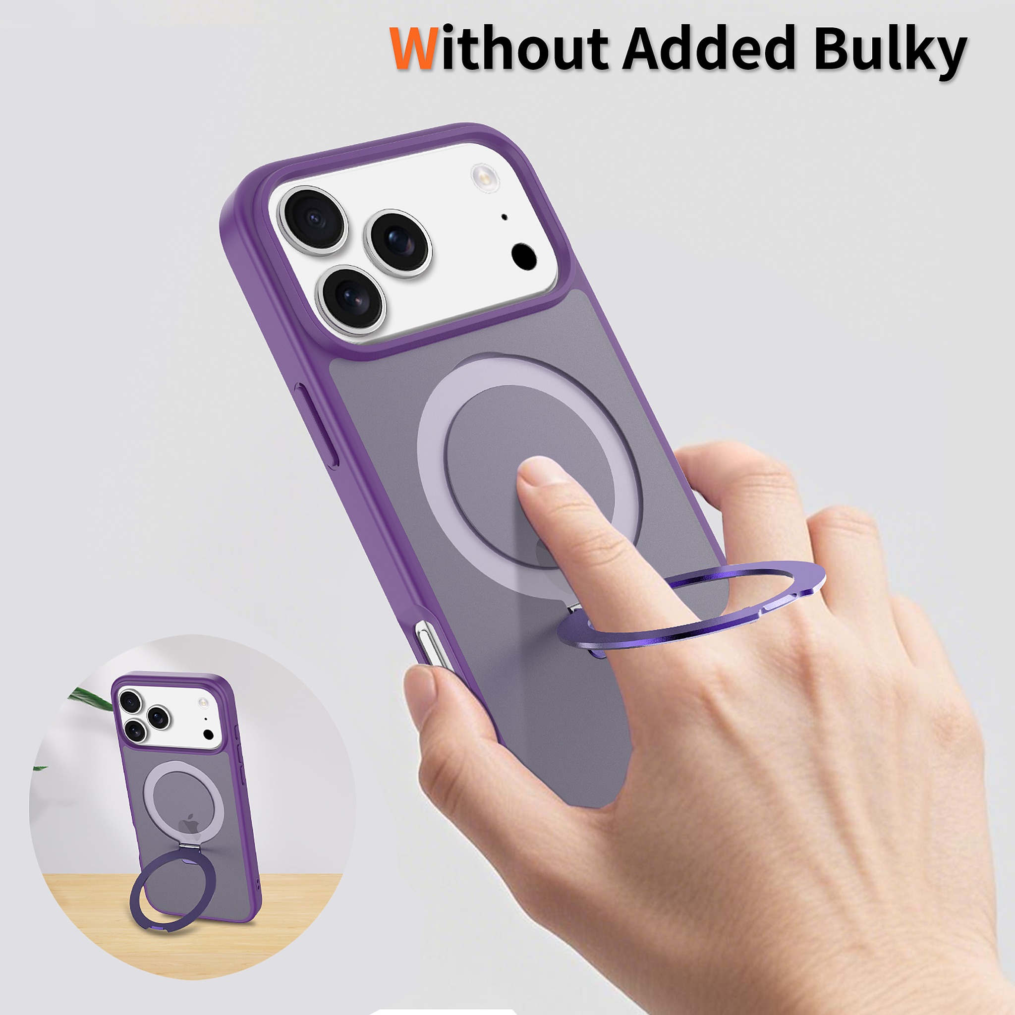 SendaFit Matte Skin-Feel Racket-Stand Case for iPhone 17 Pro Max & 18 Pro Max detail 23