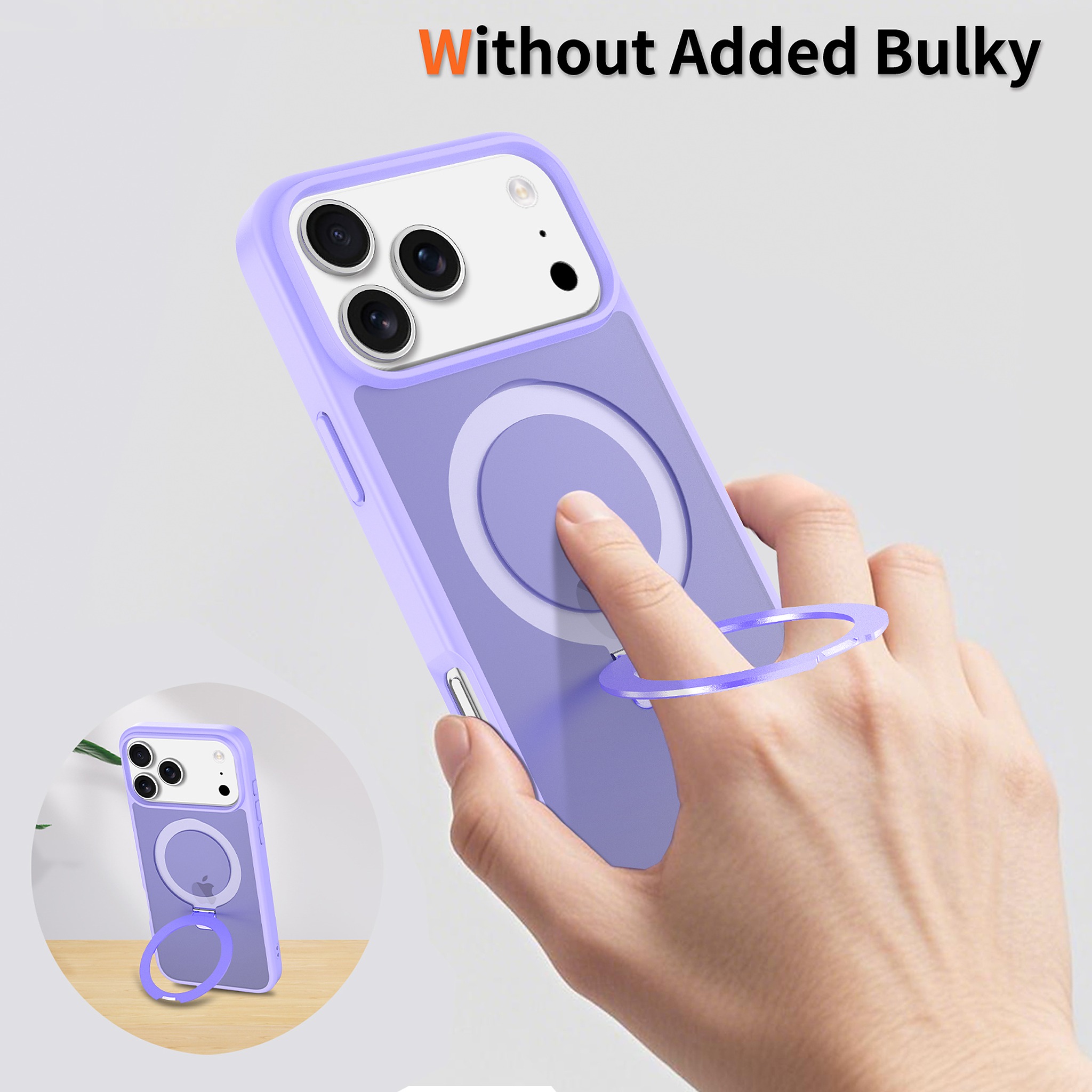 SendaFit Matte Skin-Feel Racket-Stand Case for iPhone 17 Pro Max & 18 Pro Max detail 24