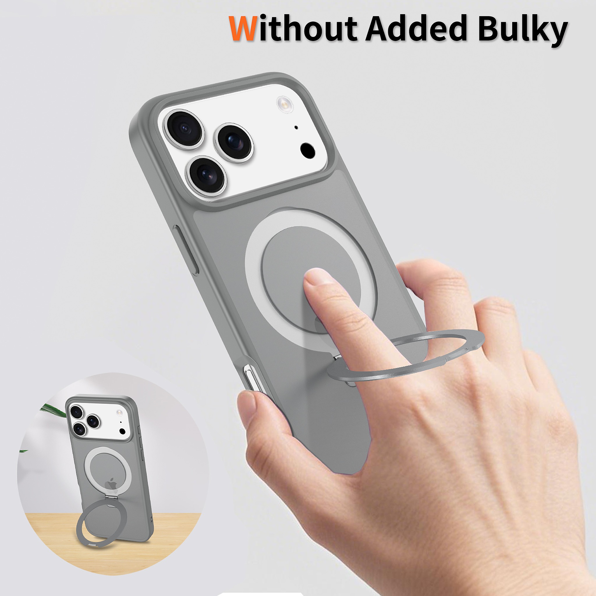 SendaFit Matte Skin-Feel Racket-Stand Case for iPhone 17 Pro Max & 18 Pro Max detail 27