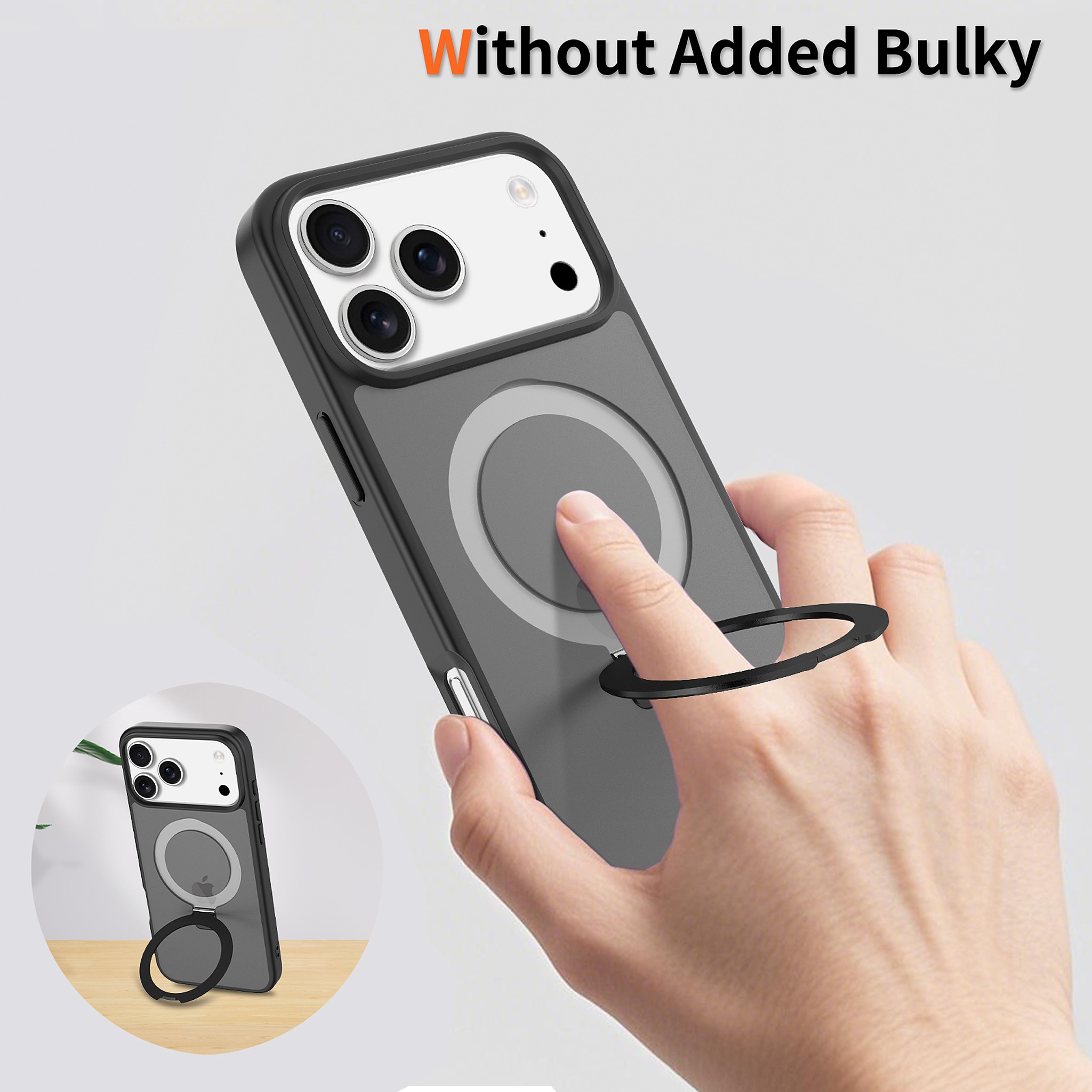 SendaFit Matte Skin-Feel Racket-Stand Case for iPhone 17 Pro Max & 18 Pro Max detail 28