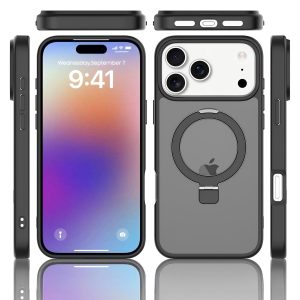SendaFit Matte Skin-Feel Racket-Stand Case for iPhone 18 Pro Max (Fits iPhone 17 Pro Max)