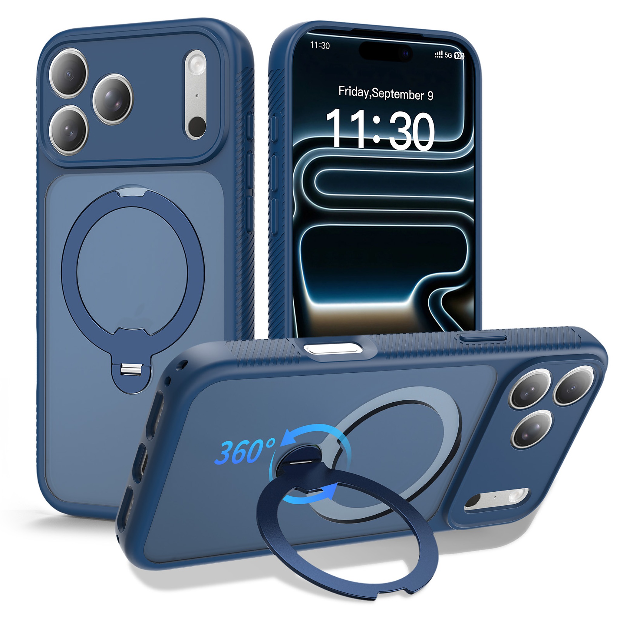 SendaFit 360° Full-Body Two-in-One Case for iPhone 18 Pro Max (Fits iPhone 17 Pro Max) - Royal Blue
