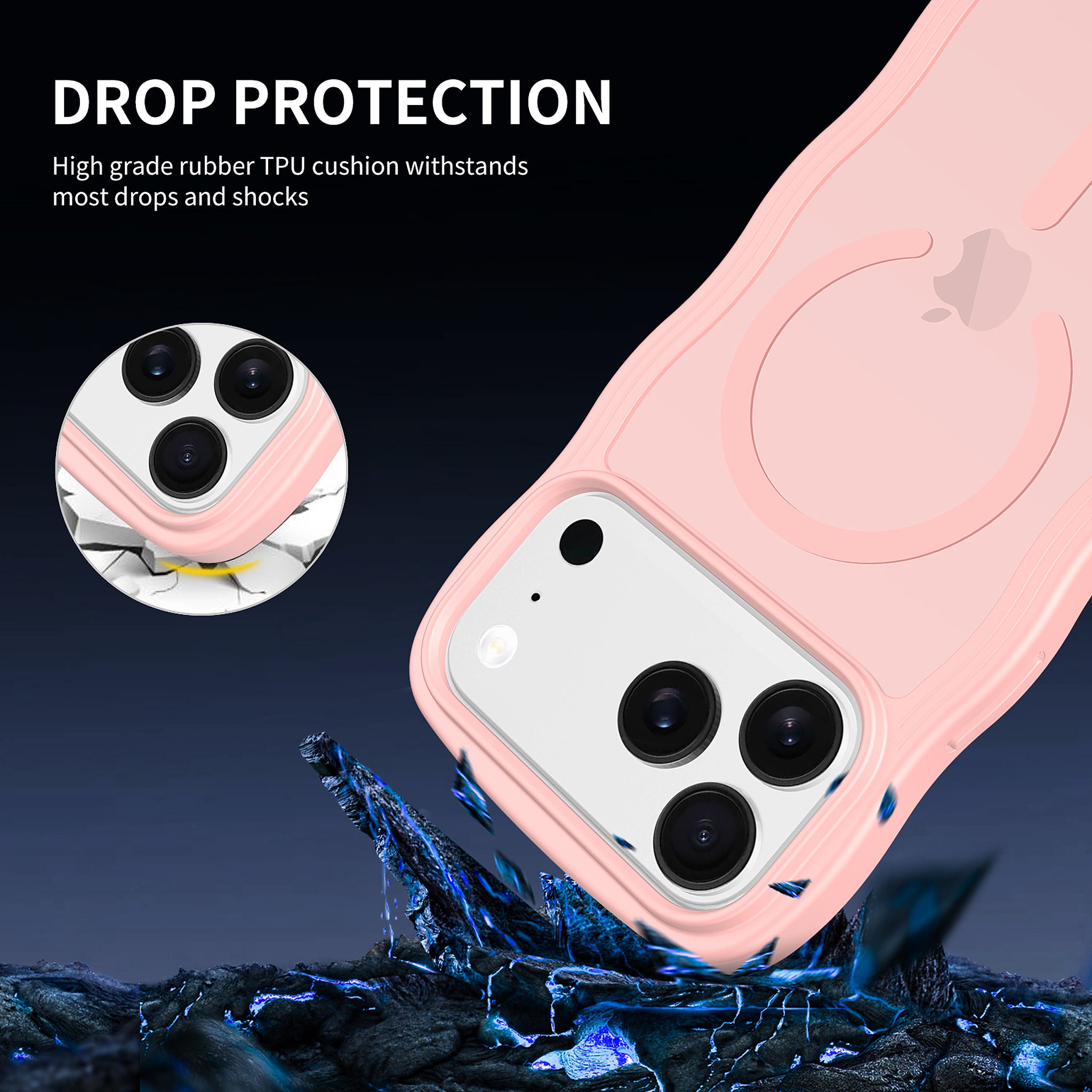 SendaFit Wavy Matte Two-in-One MagSafe Case for iPhone 17 Pro Max & 18 Pro Max detail 12