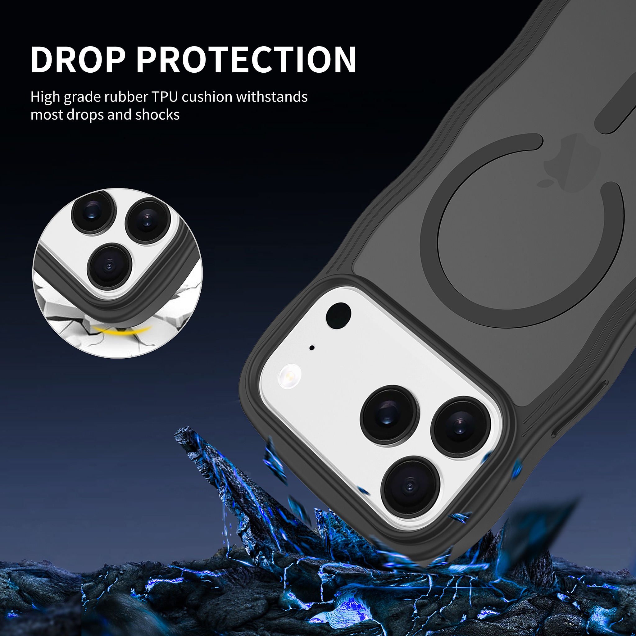 SendaFit Wavy Matte Two-in-One MagSafe Case for iPhone 17 Pro Max & 18 Pro Max detail 16