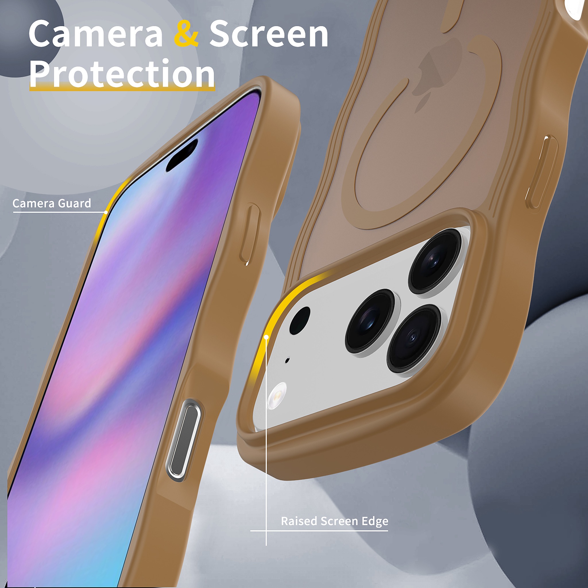 SendaFit Wavy Matte Two-in-One MagSafe Case for iPhone 17 Pro Max & 18 Pro Max detail 2